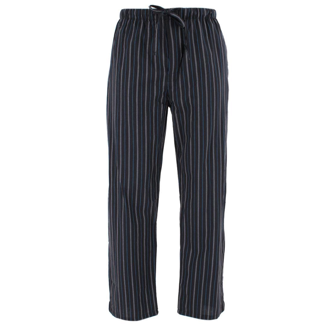 CTM Men's Cotton Poplin Striped Pajama Pants