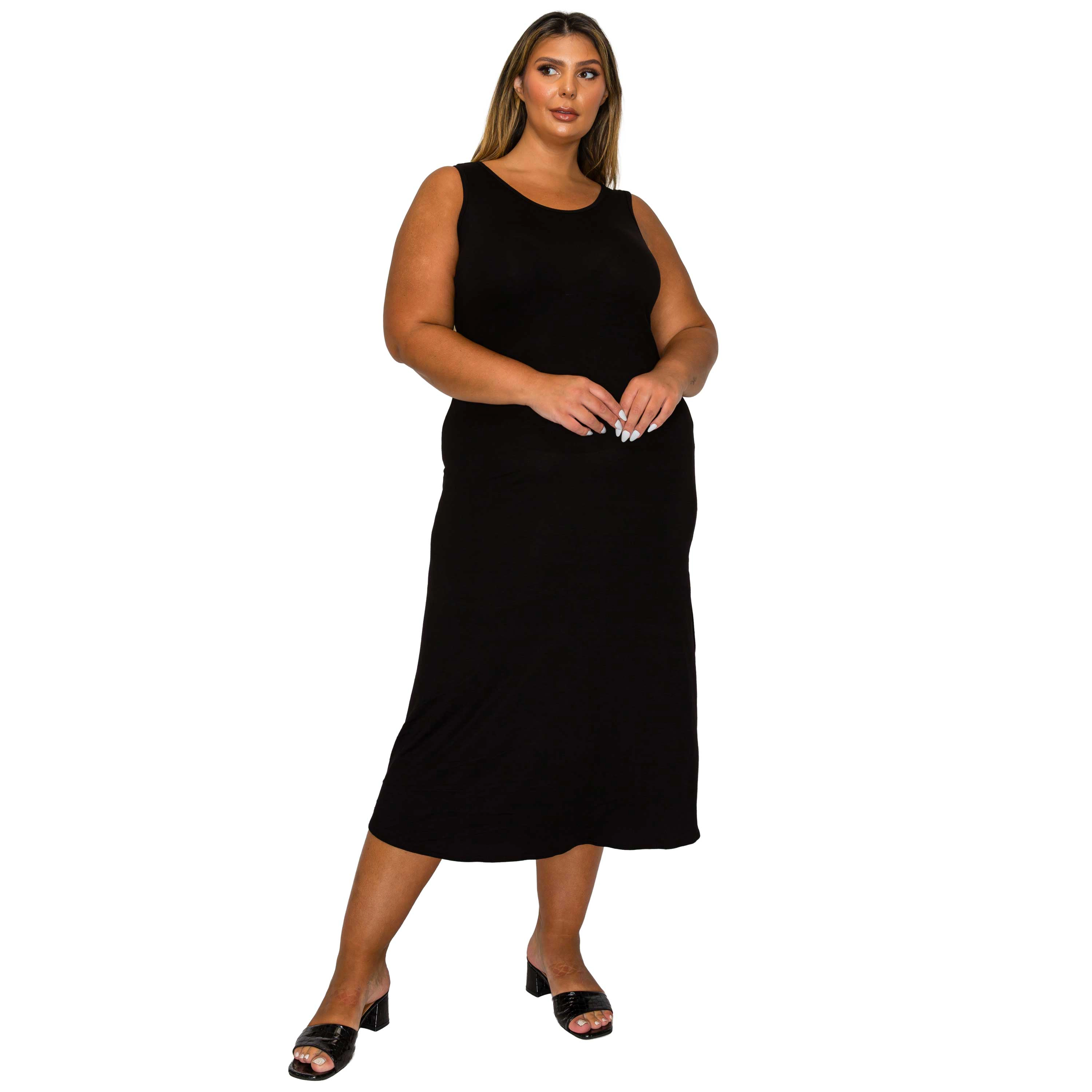 L I V D Women's Plus Mellie Tank Dress
