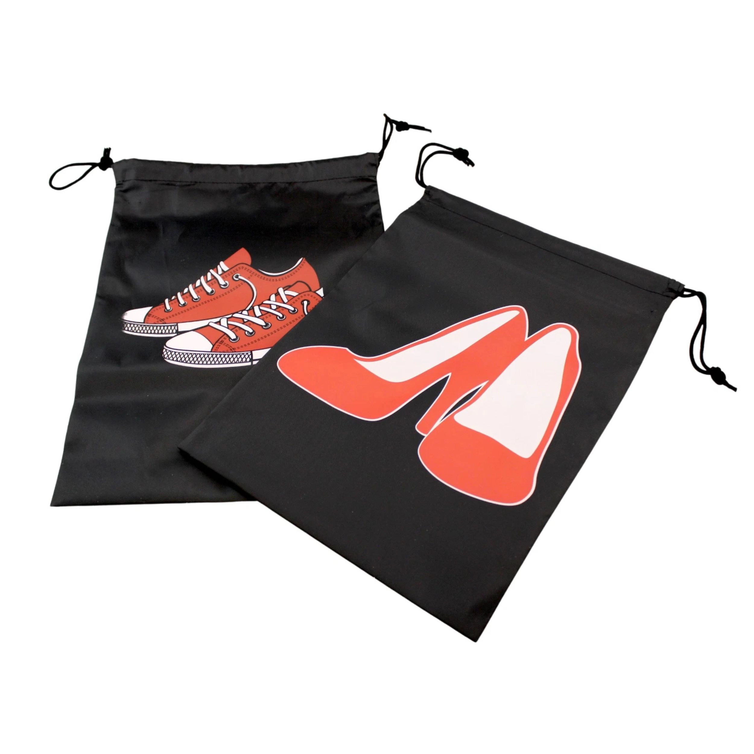 Home Collection Pack of 10 Oxford Cloth Drawstring Shoe Bags 11.6" x 14.2"