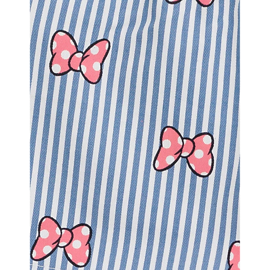 Disney Minnie Mouse Girls' Graphic T-Shirt and Chambray Shorts Set