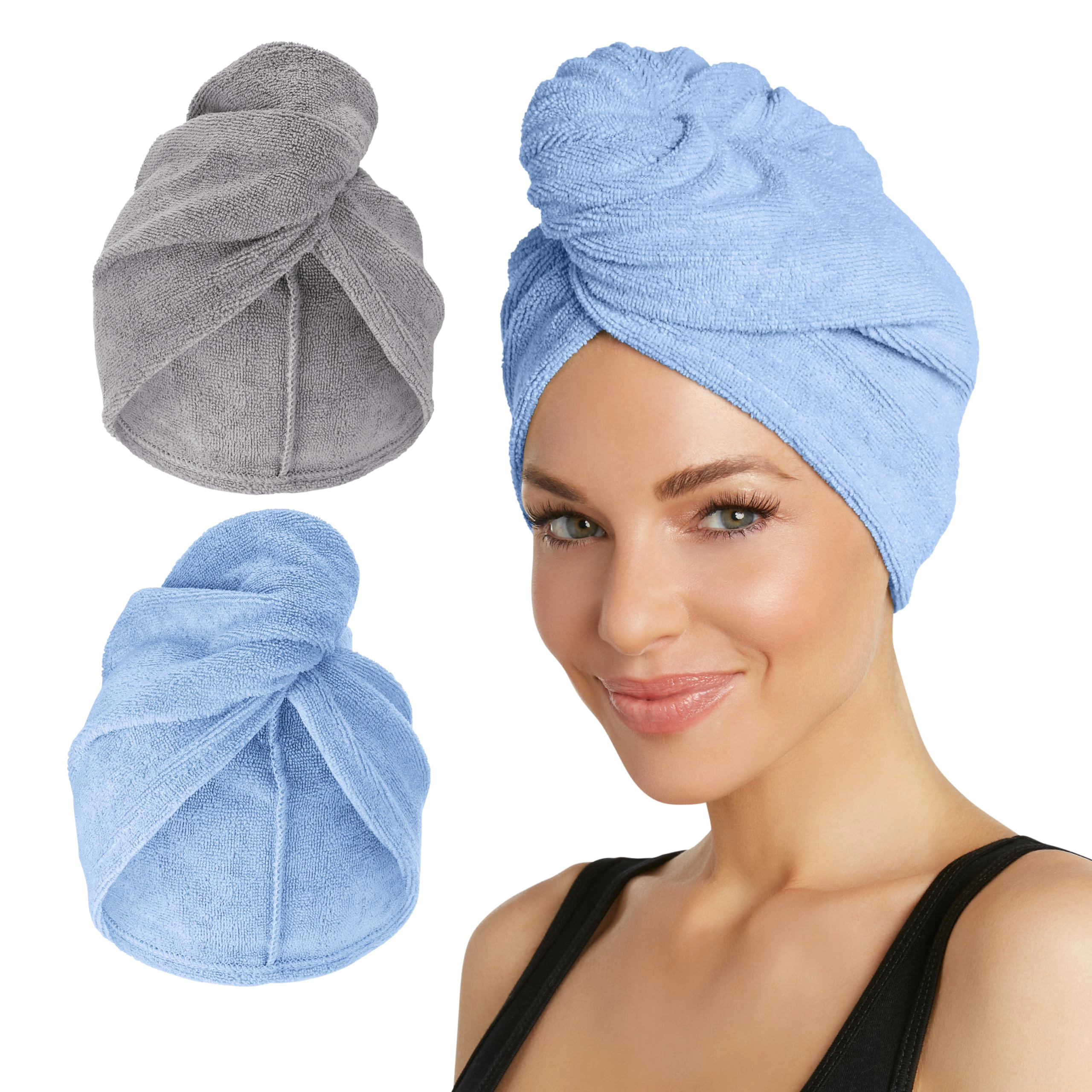 PIGFDK 2-packfiber Hair Towel For Beauty Travel Gifting