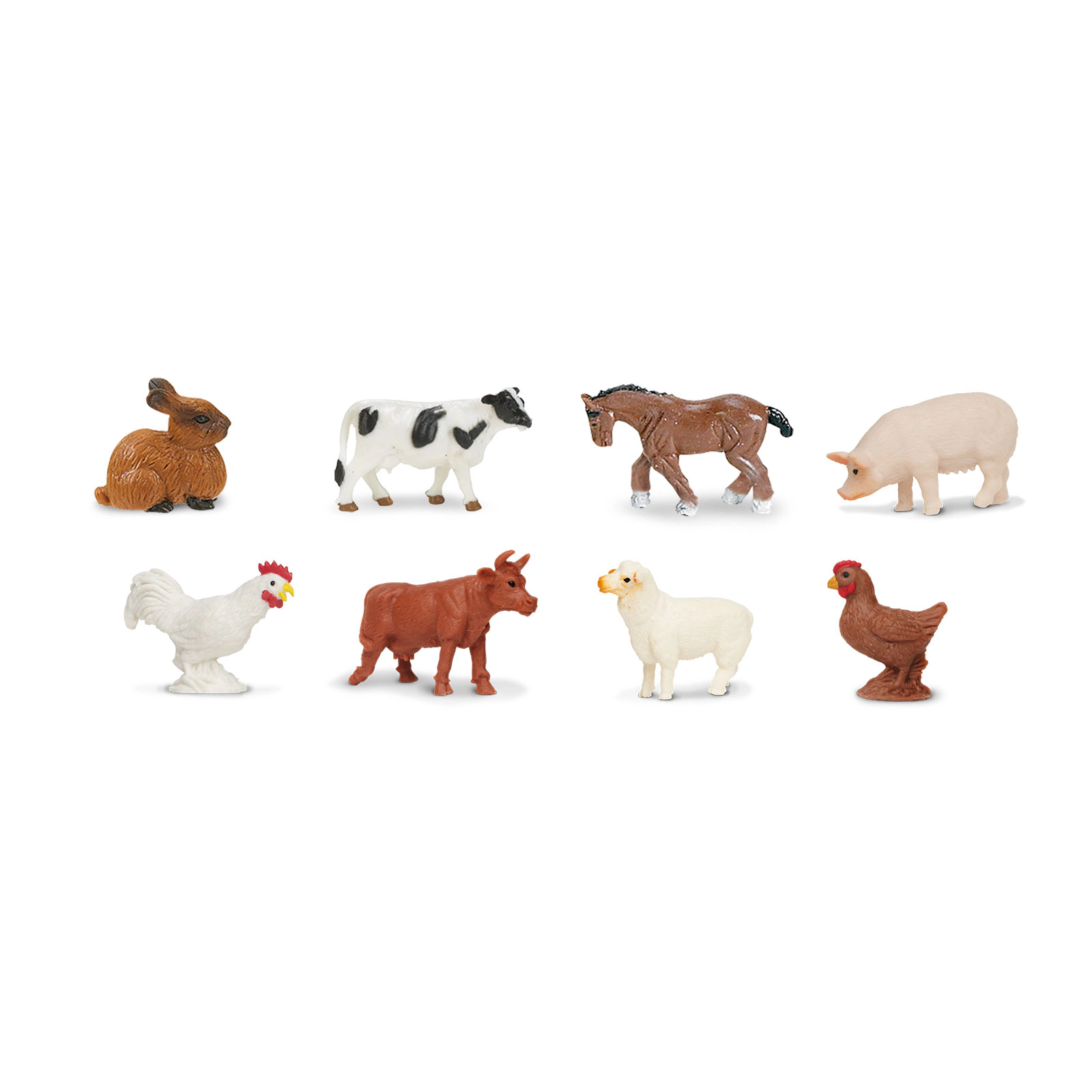 Safari Ltd. - Farm Fun Pack - 8 Mini Toy Figurines for Kids