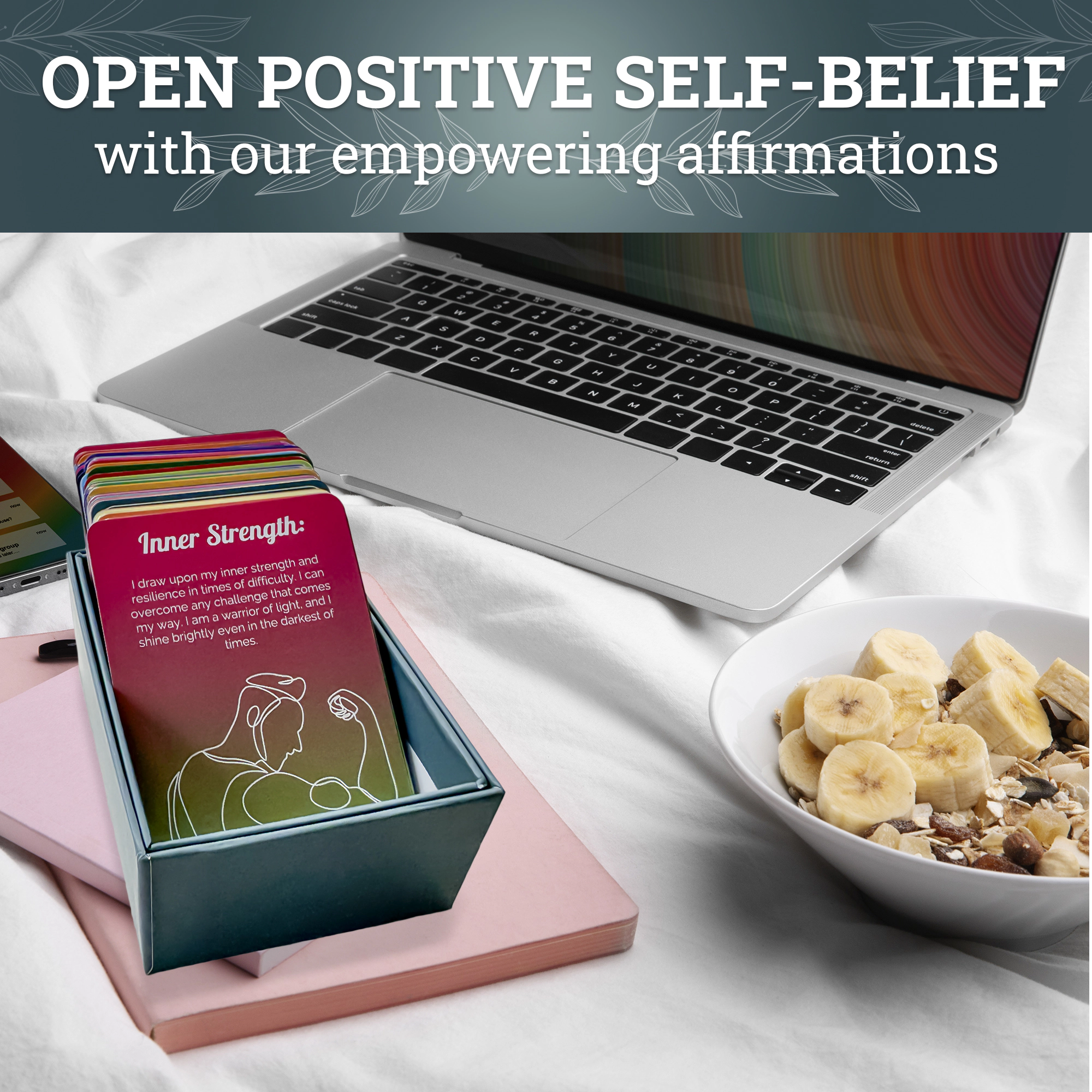 QUOKKA Affirmation, Mindfulness and Meditation Card Set - Self-Reflection, Journaling Emotional Wellness Cards