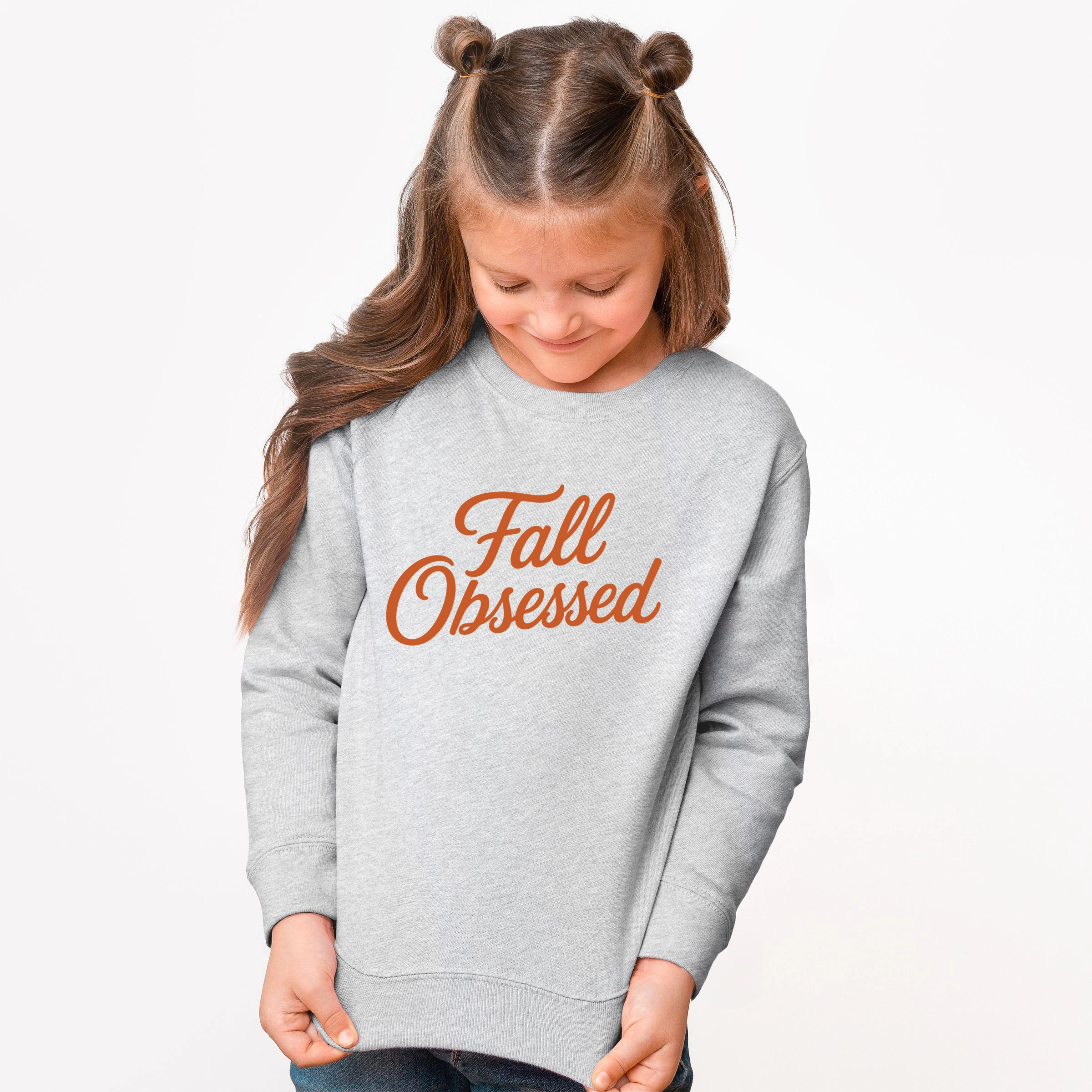 The Juniper Shop - Youth Graphic Sweatshirt Fall Obsessed Cursive