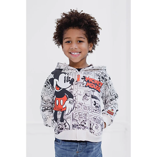 Disney Boys' Fleece Zip-Up Hoodie