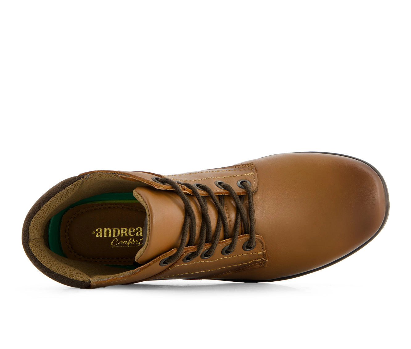Andrea Womens Leather Lace Up Booties