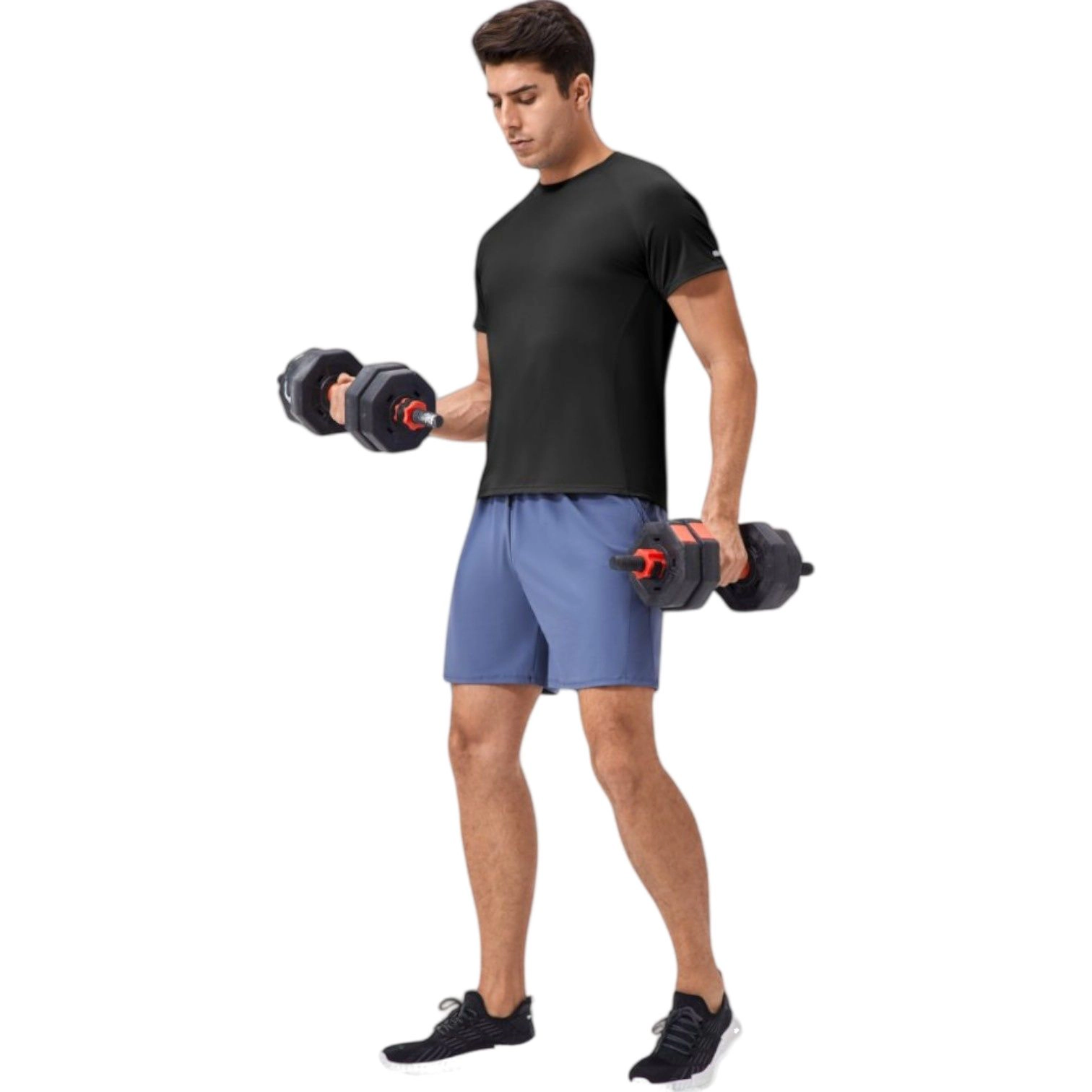 Anna-Kaci Men's Classic Crew Neck Active T-Shirt with Lightweight Quick-Dry Fabric for Performance Comfort