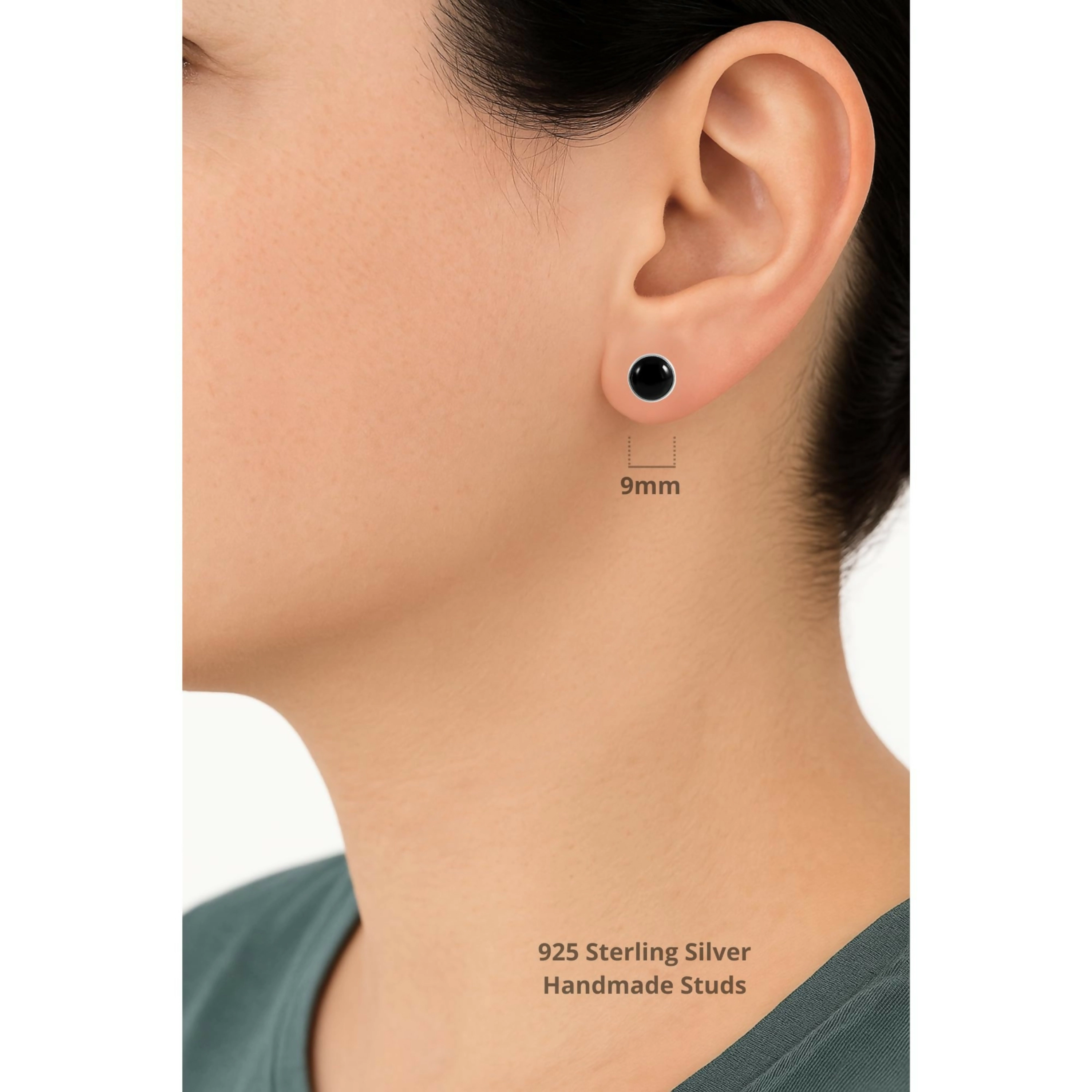 Wear Sierra Unisex Sterling Silver Handmade Stud Earrings
