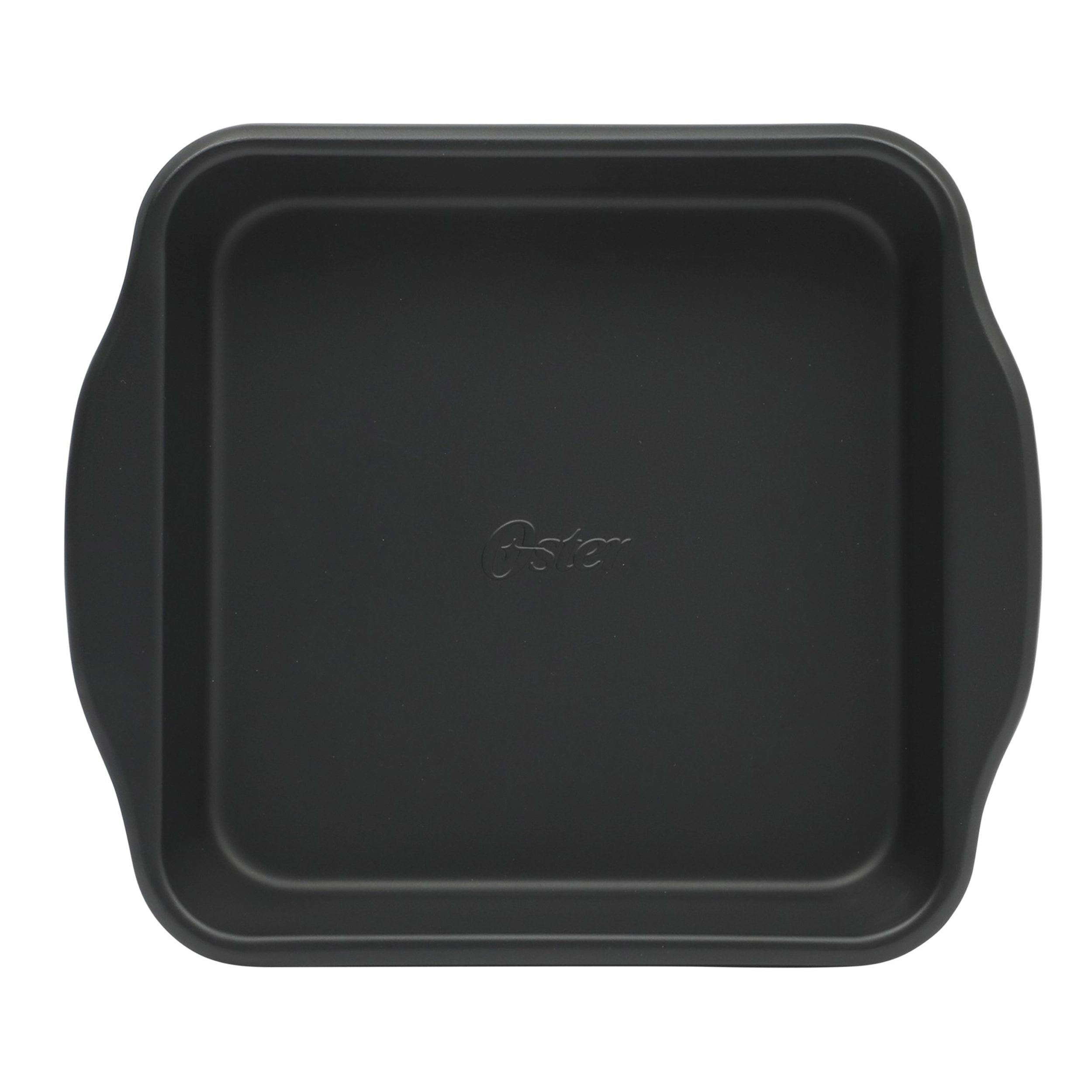 Oster Teston Platinum Collection 8 Inch Nonstick Carbon Steel Square Cake Pan in Matte Black