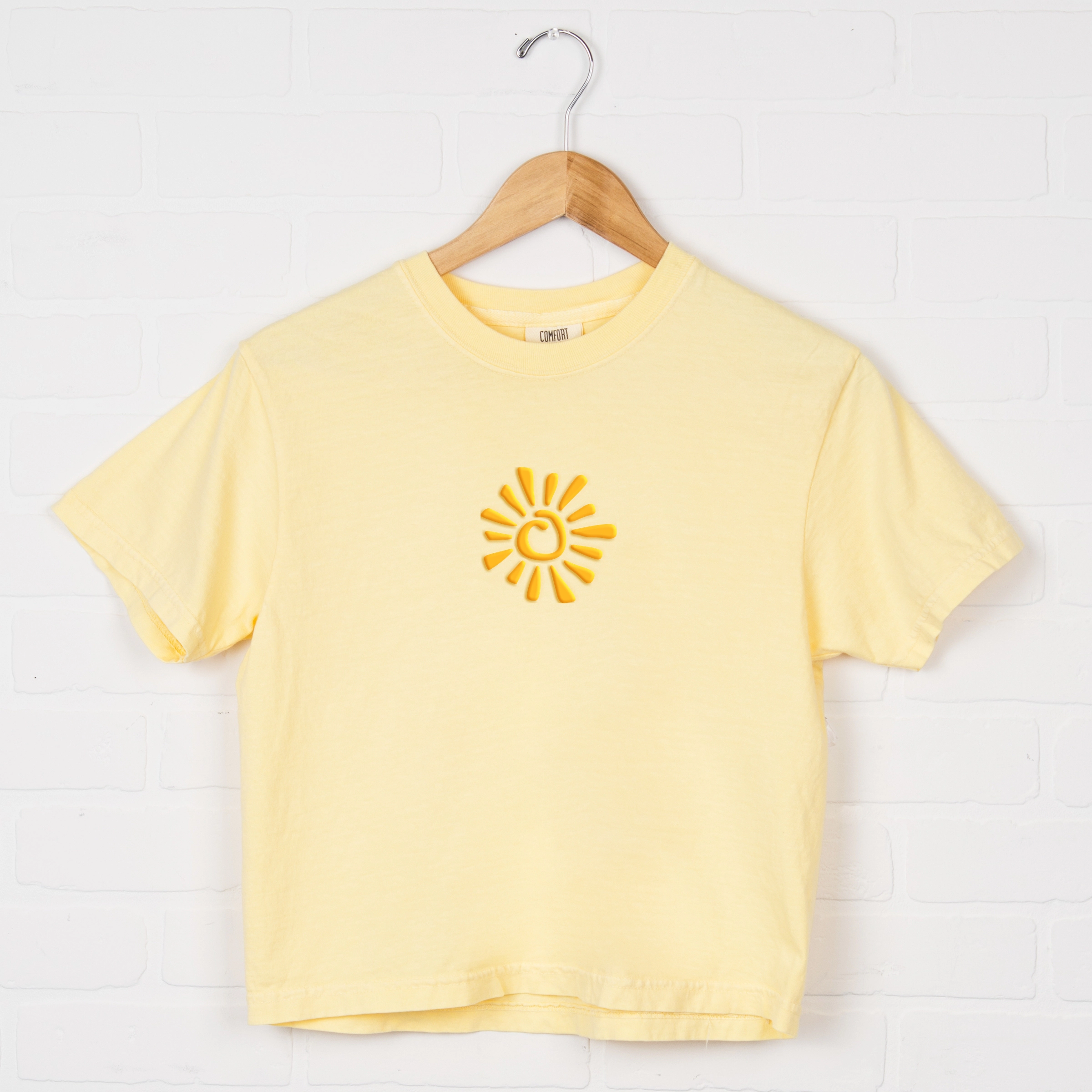 Simply Sage Market - Love You Like A Summer Night Women's Boxy Crop Top Graphic T-Shirt