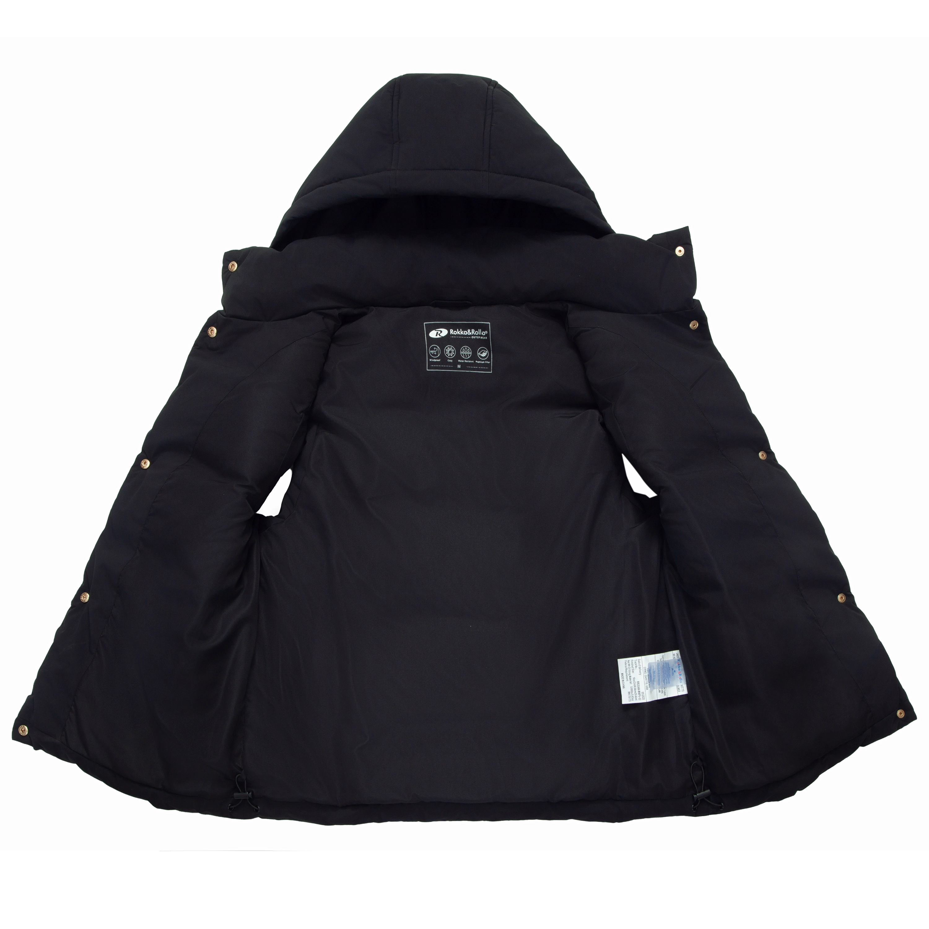 Rokka&Rolla Womens Hooded Quilted Puffer Vest