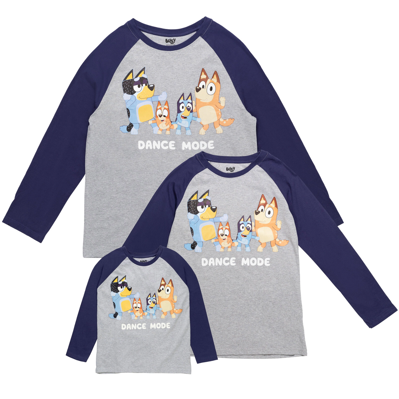 Bluey Matching Family Long Sleeve Raglan Tee
