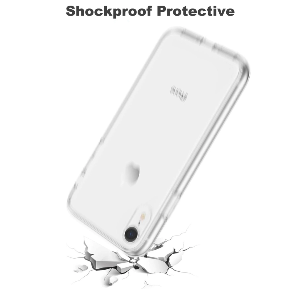 Qixxronics Phone Case for iPhone XR Protection Cover for iPhone XR Shockproof Protective Cellphone Case Clear