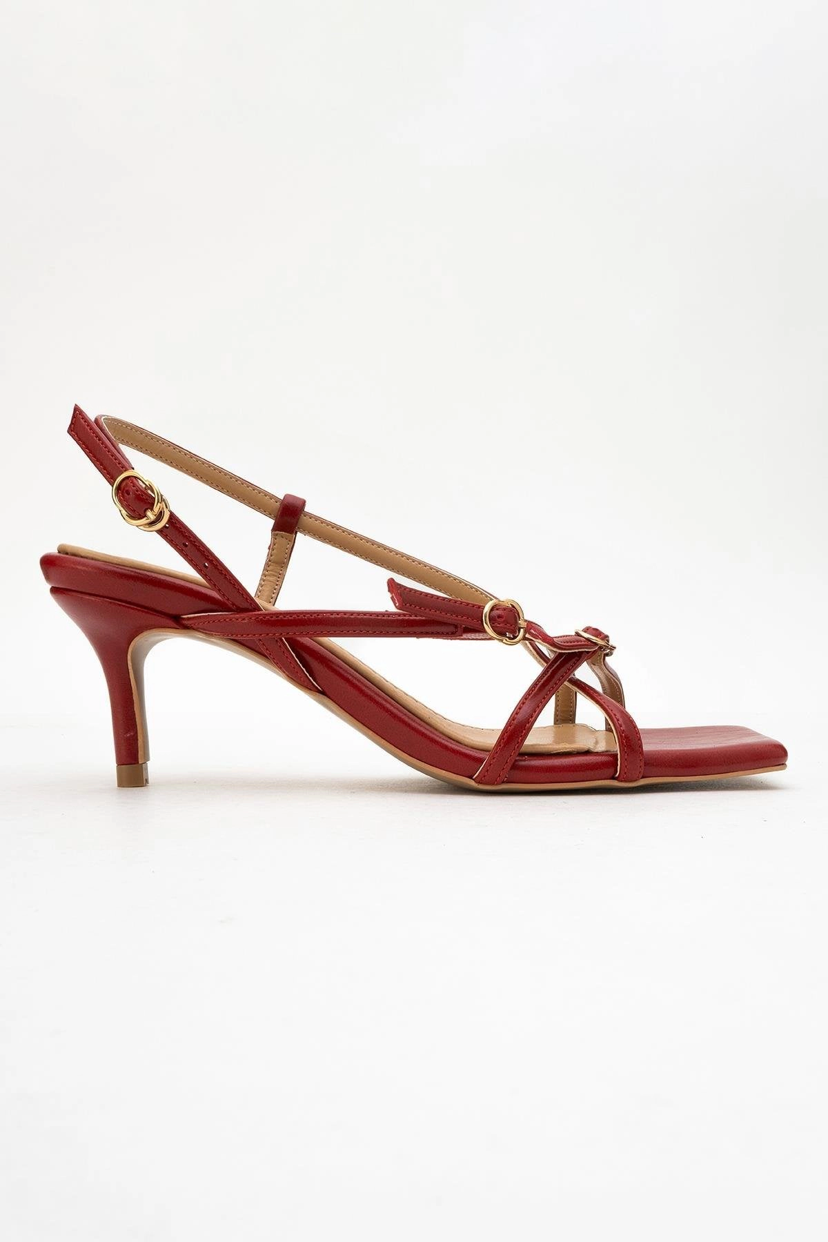 Prologue Shoes Womens Chaka Square Toe Stiletto Sandal