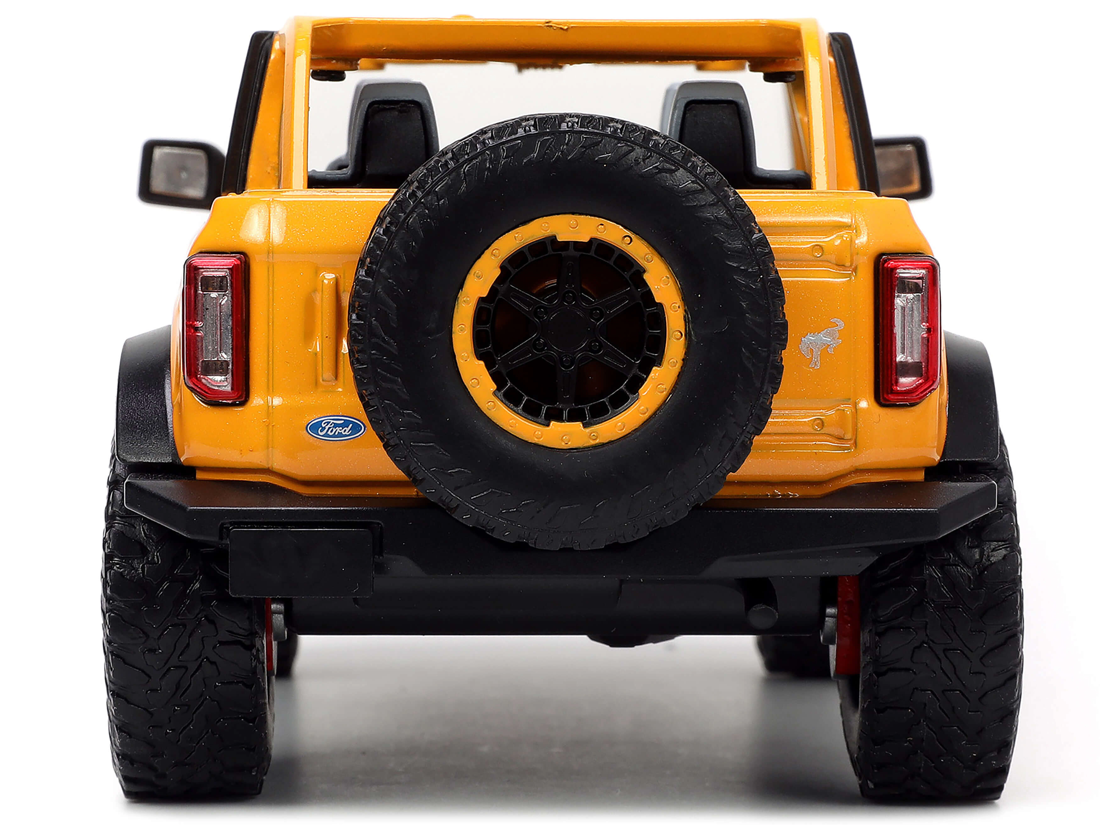 Jada 2021 Ford Bronco Orange Metallic with Extra Wheels "Just Trucks" Series 1/24 Diecast Model Car by Jada