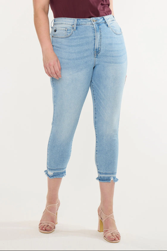 Kancan Women's Plus High Rise Crop Skinny Jeans Thomasin