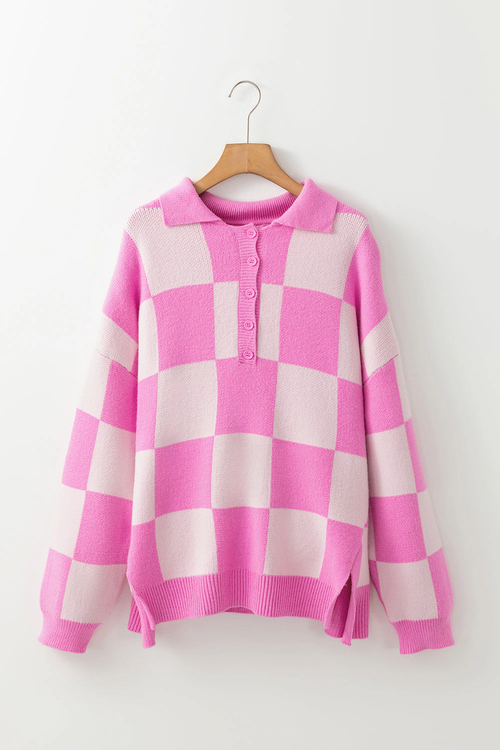 Threaded Pear Women's Harper Collared Drop Shoulder Sweater