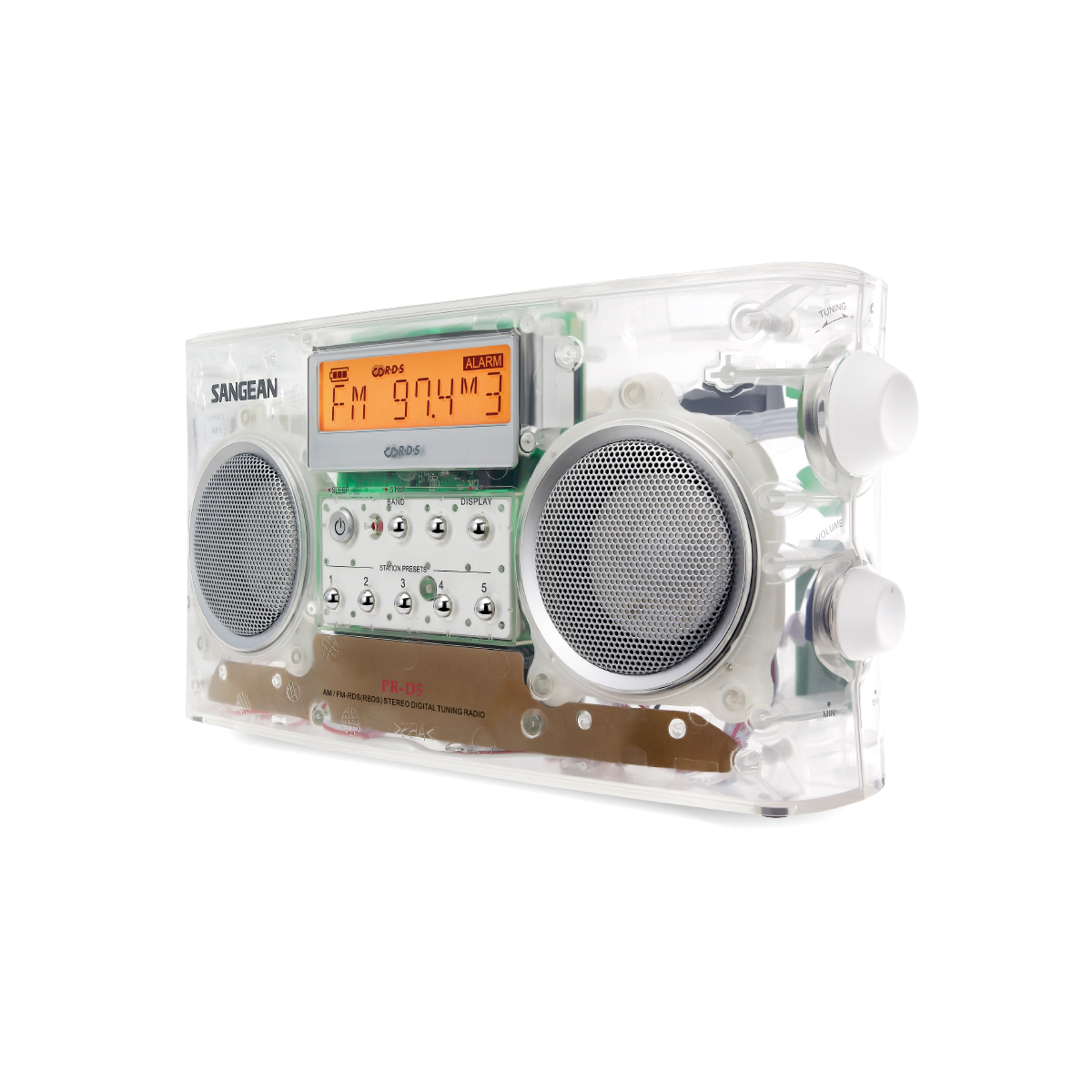 SANGEAN PR-D5BK Portable AM/FM Stereo Radio with PLL Tuning and RDS