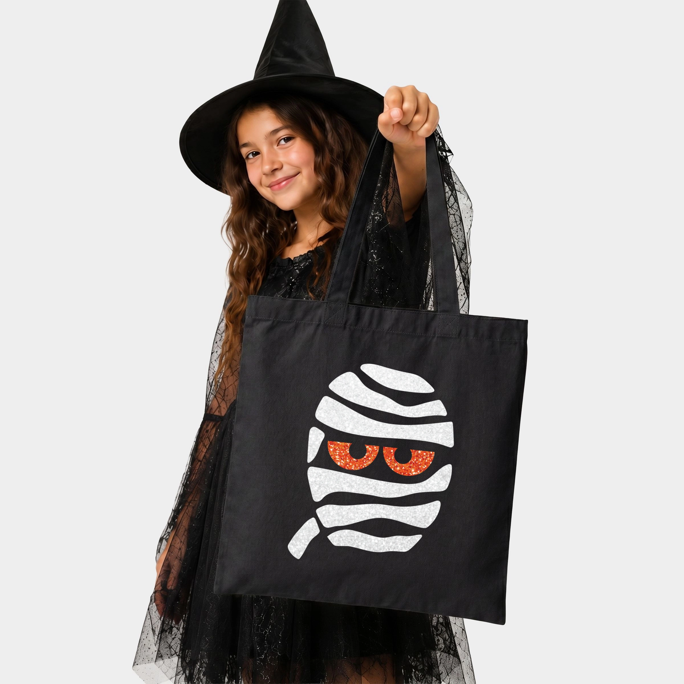 Simply Sage Market - Canvas Tote - Mummy Face Glitter