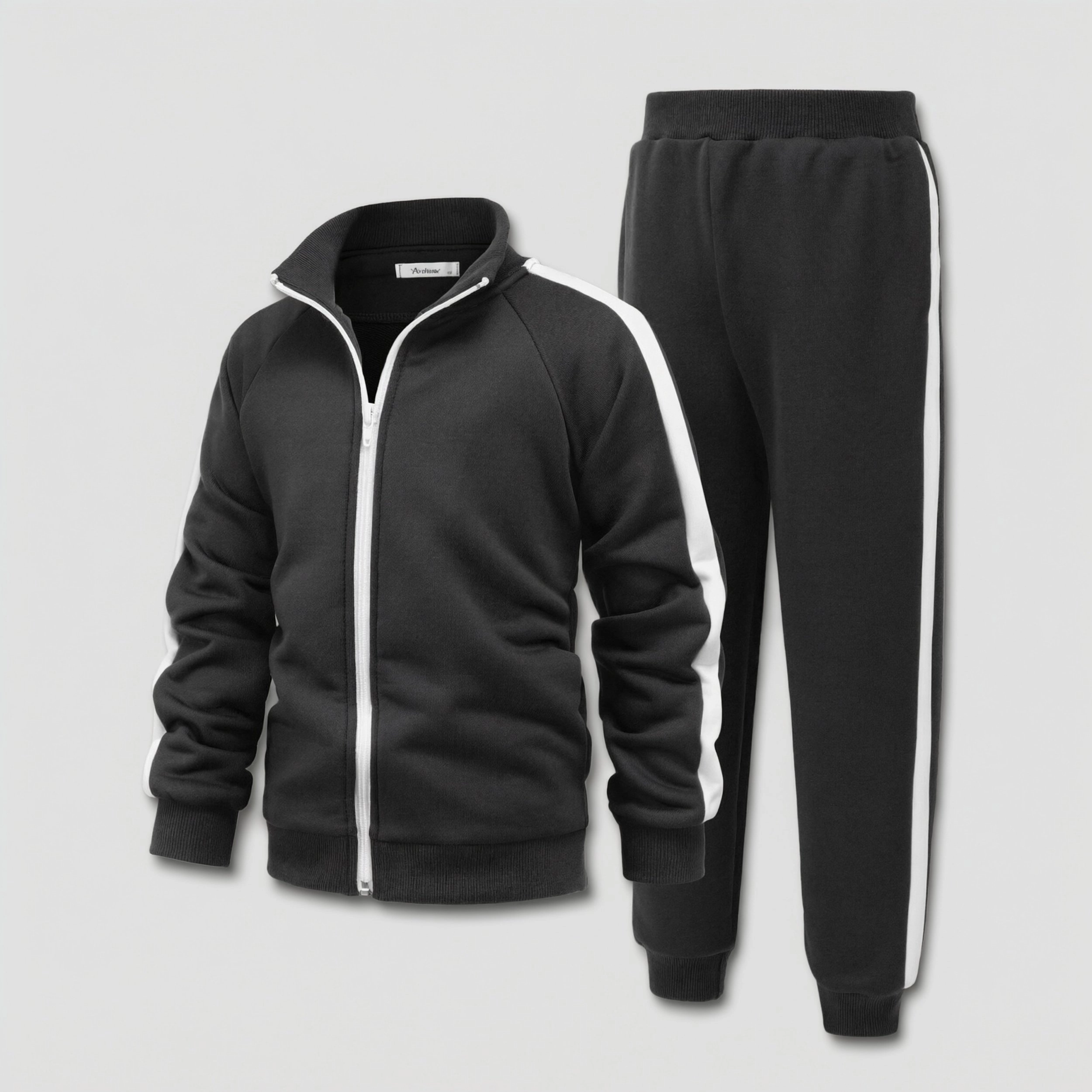 Arshiner Boys Pieces Full Zip Tracksuits Sport Suits Casual Outfits Jacket Pants Tracksuit Set