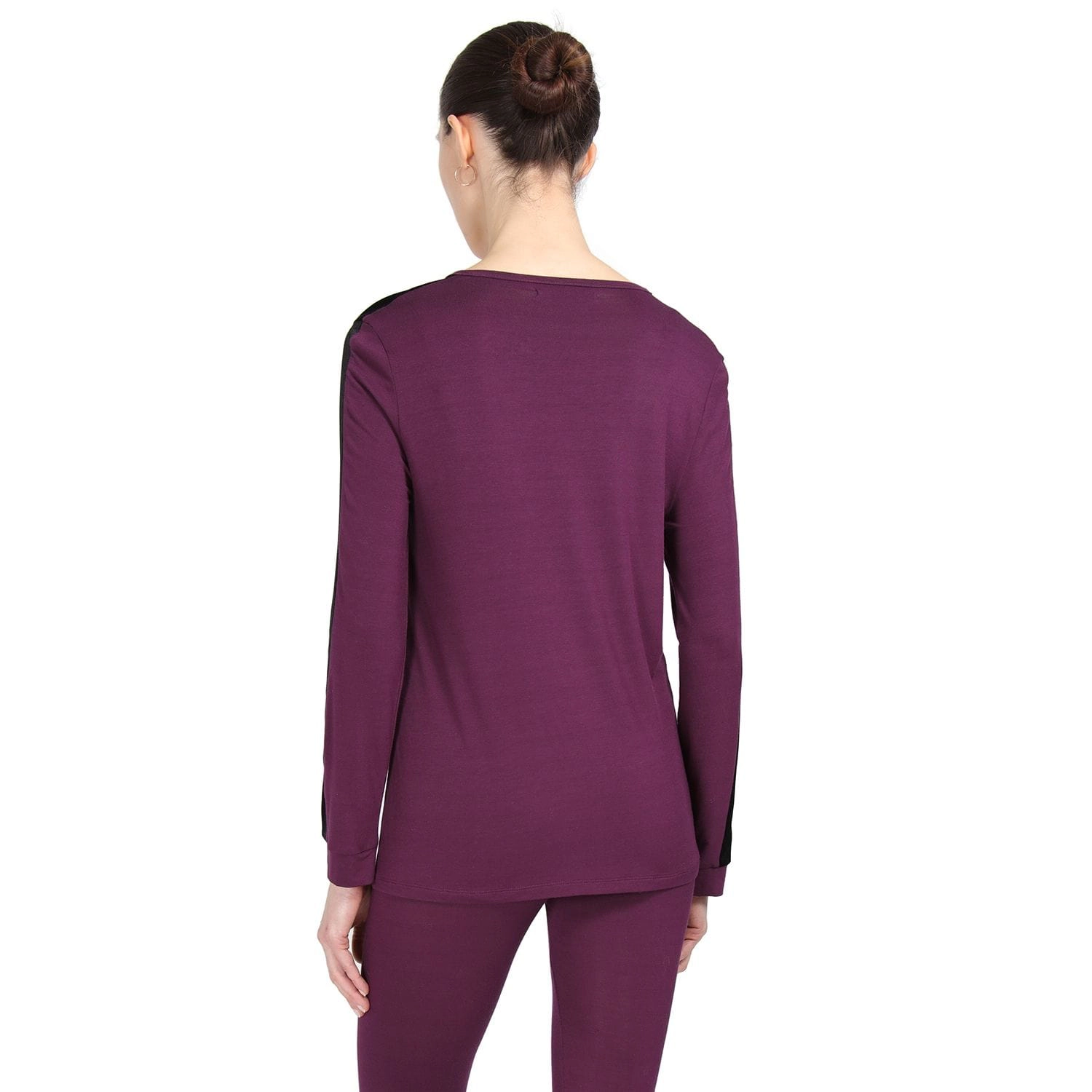 MeMoi Women's Velvet Racing Stripe Trim Long Sleeve Pajama Set