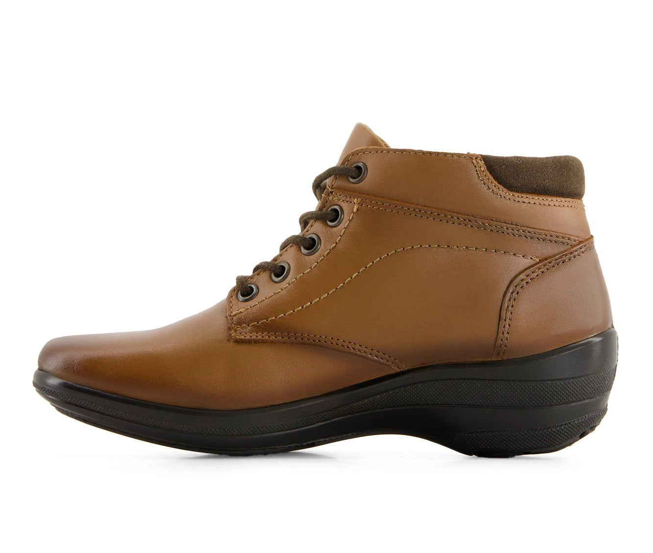 Andrea Womens Leather Lace Up Booties