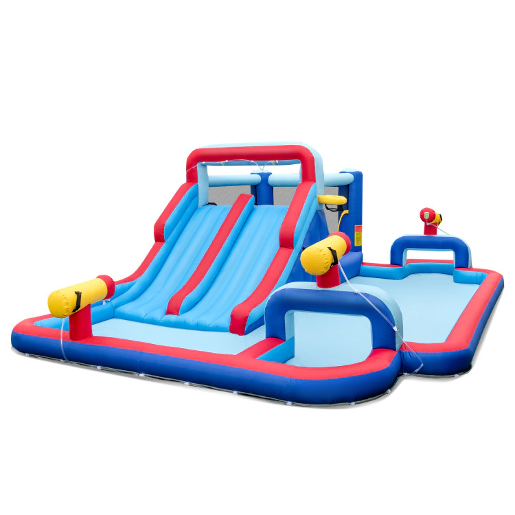 Hivvago Inflatable Water Slide Park for Kids Backyard Outdoor Fun (without Blower)