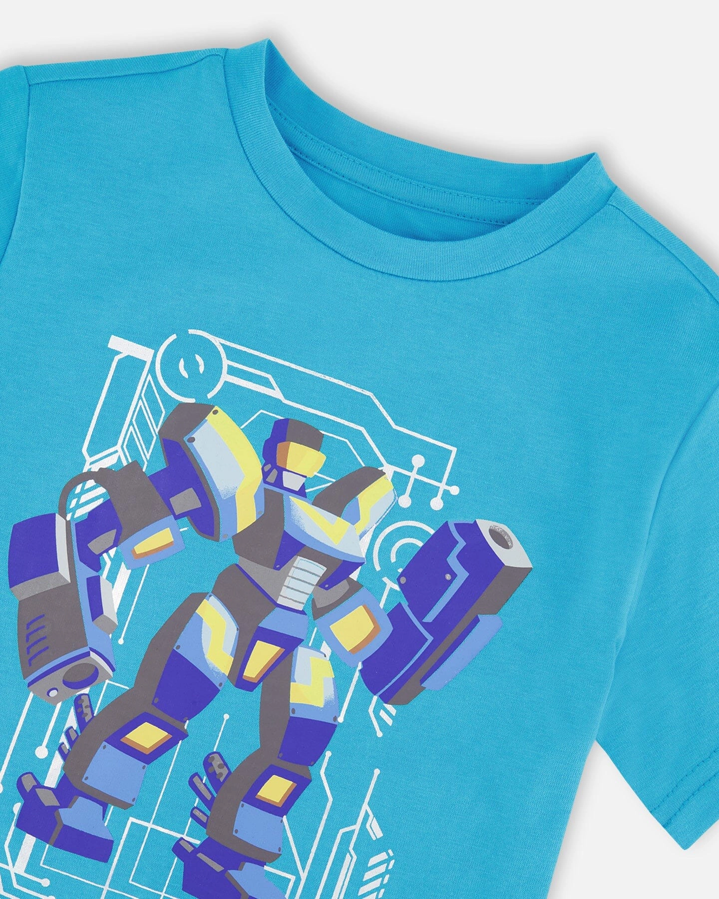 Deux par Boys Organic Cotton Jersey Transformer Graphic Print T-Shirt