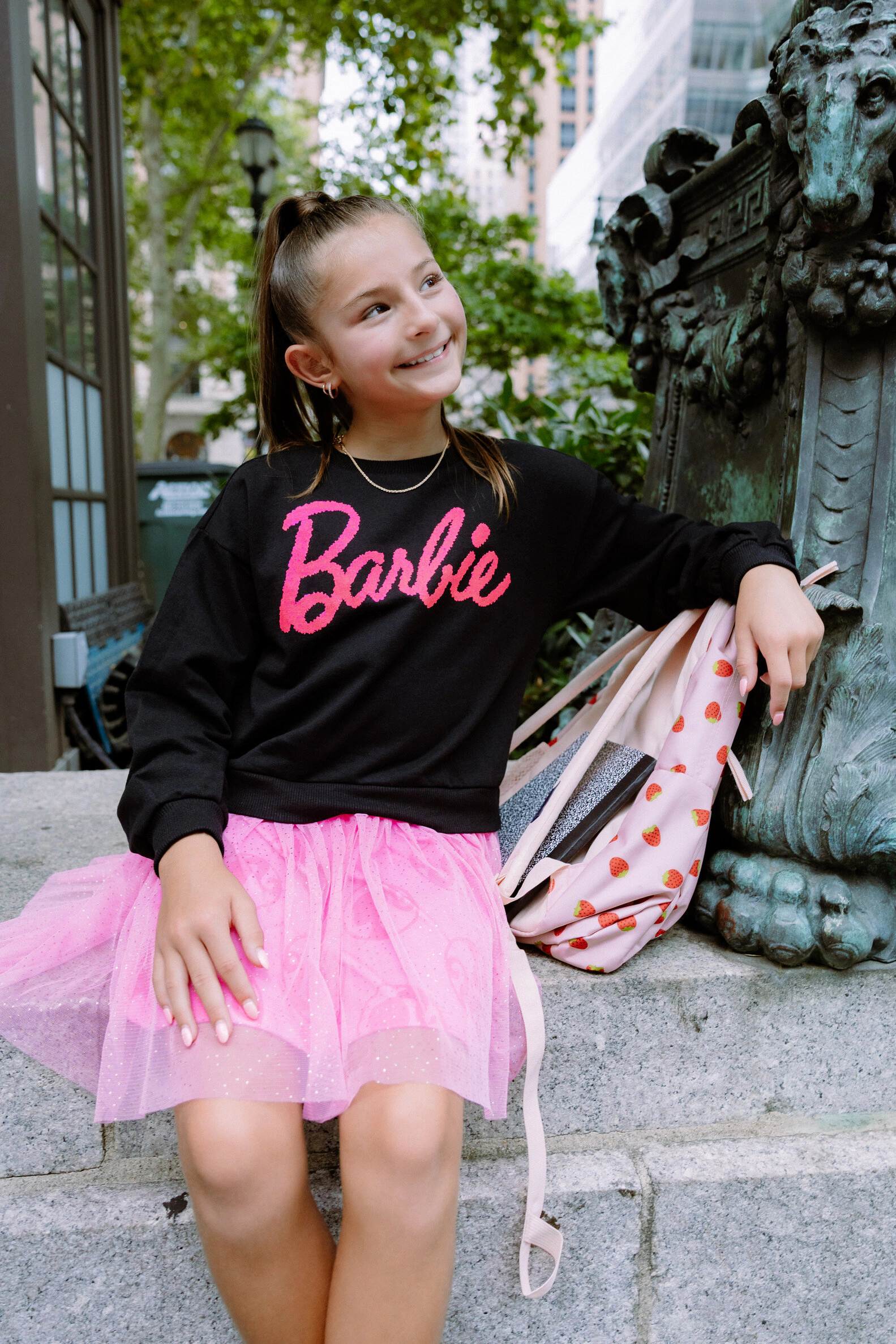 Barbie Girls' Glitter Tutu Dress