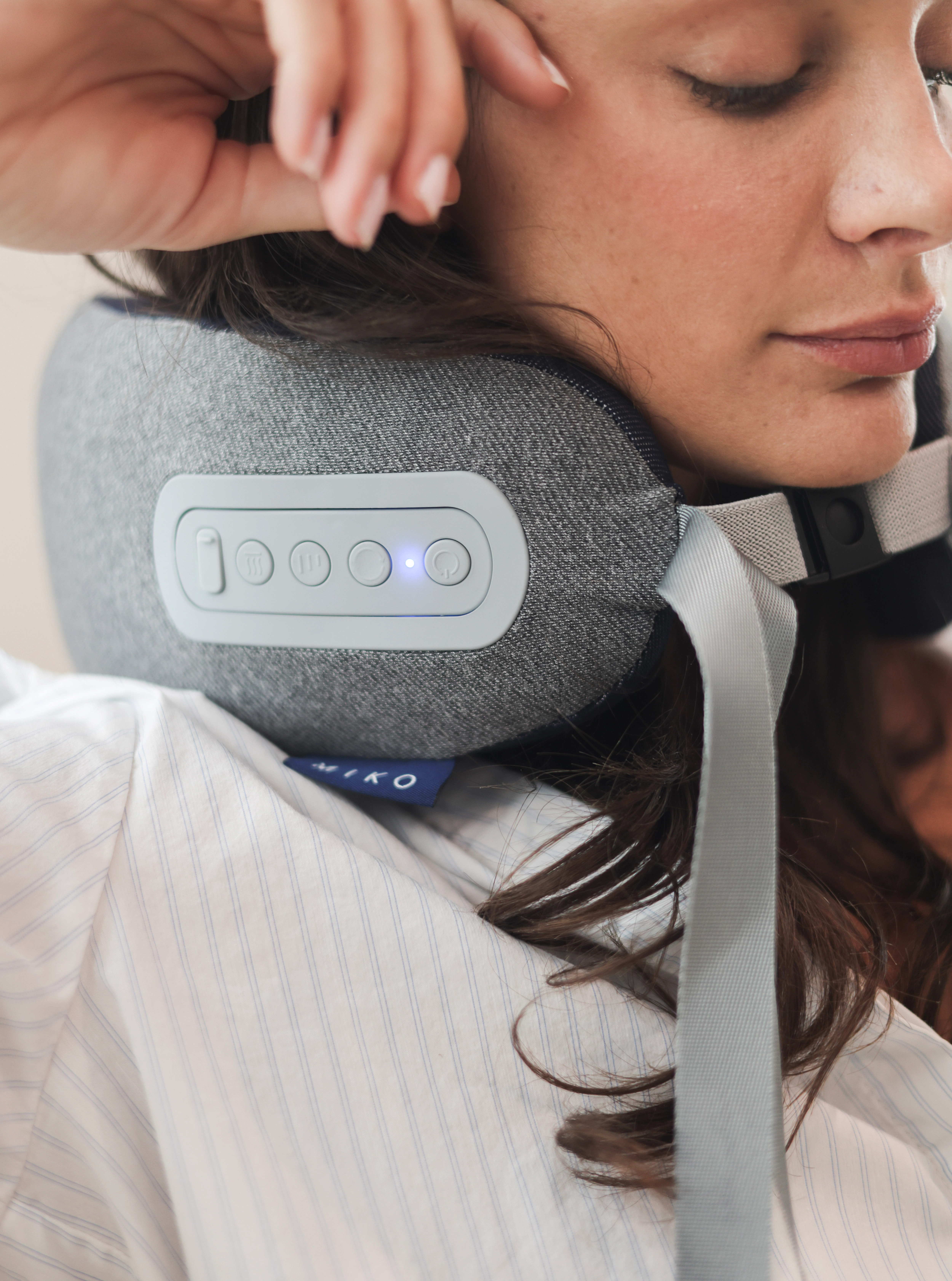 Miko Snug Neck Massage Pillow with Memory Foam & Heat