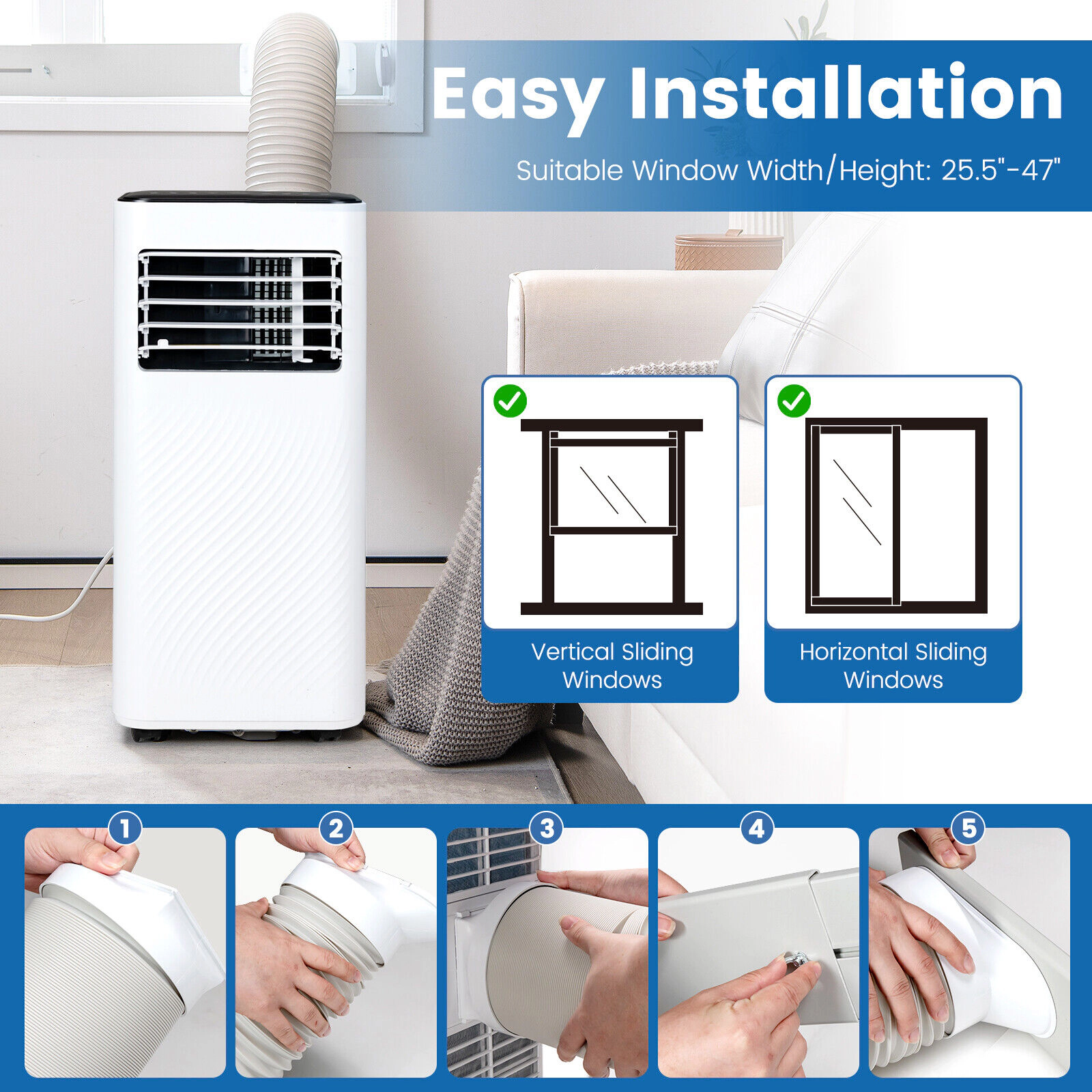 SlickBlue Unisex Portable 8000 BTU Air Conditioner