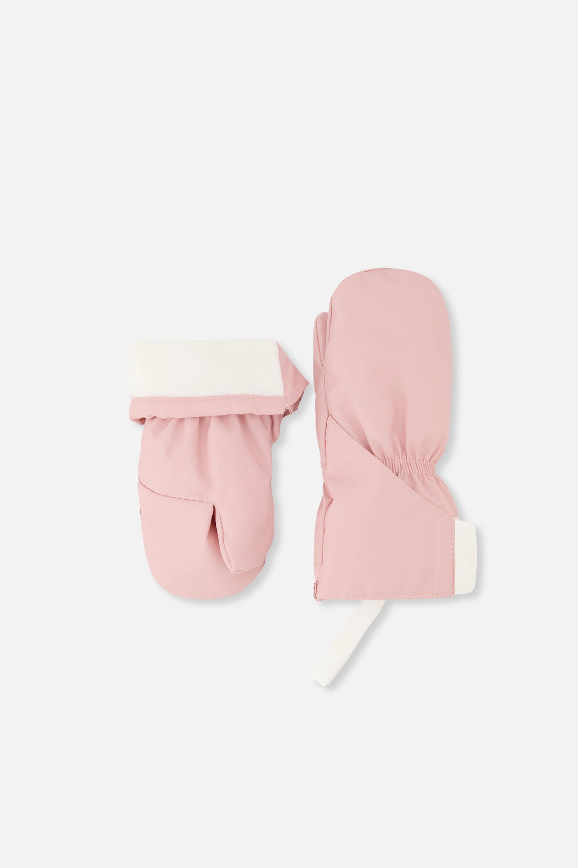 Deux par Deux Girls Lined Mittens with Extended Cuffs and Connector String