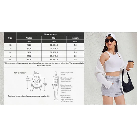 Pinspark Womens High Waist Soft Shorts Summer Drawstring Ruffle Pockets Lounge Shorts
