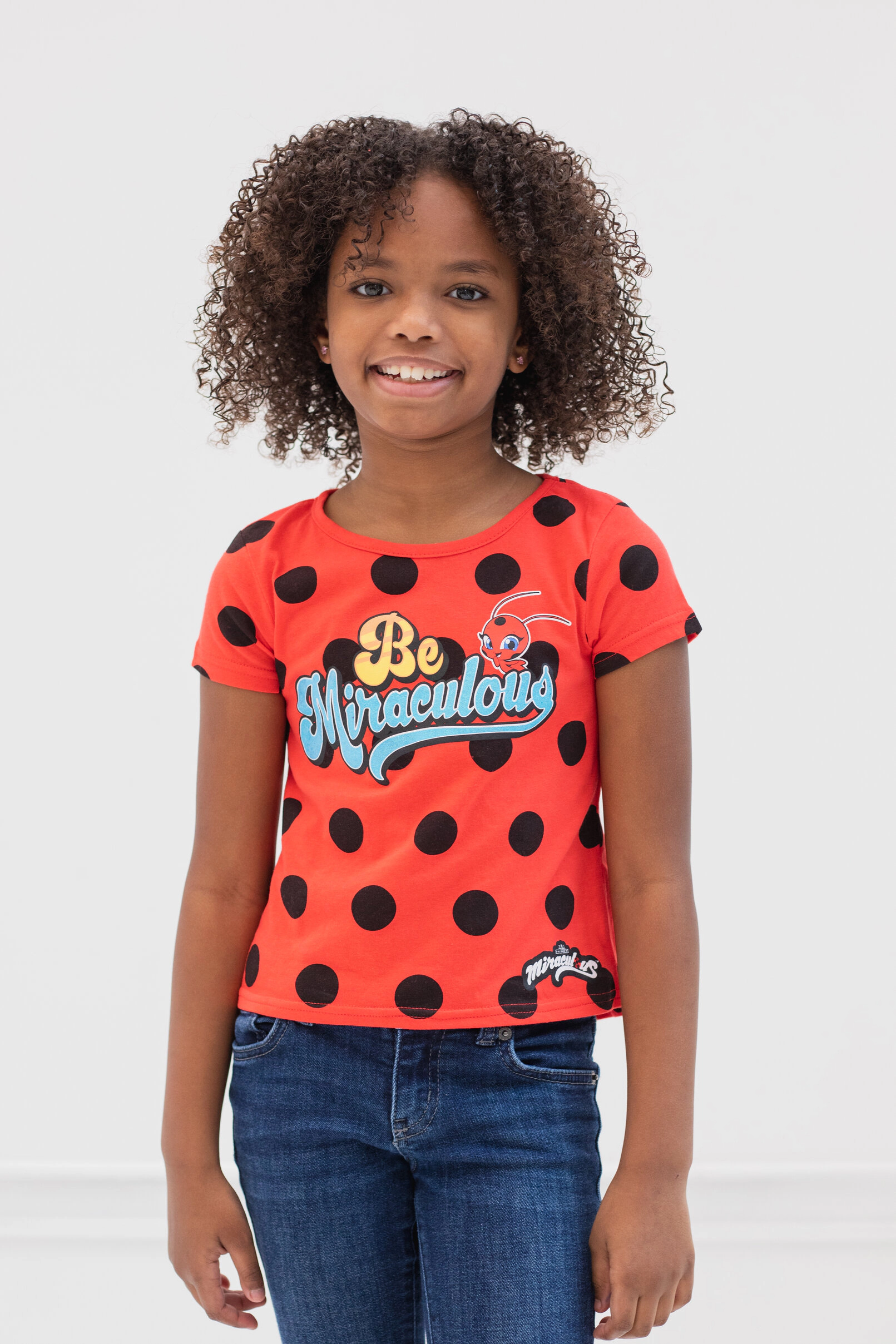 Miraculous Ladybug Girls' 2-Pack Short Sleeve T-Shirts