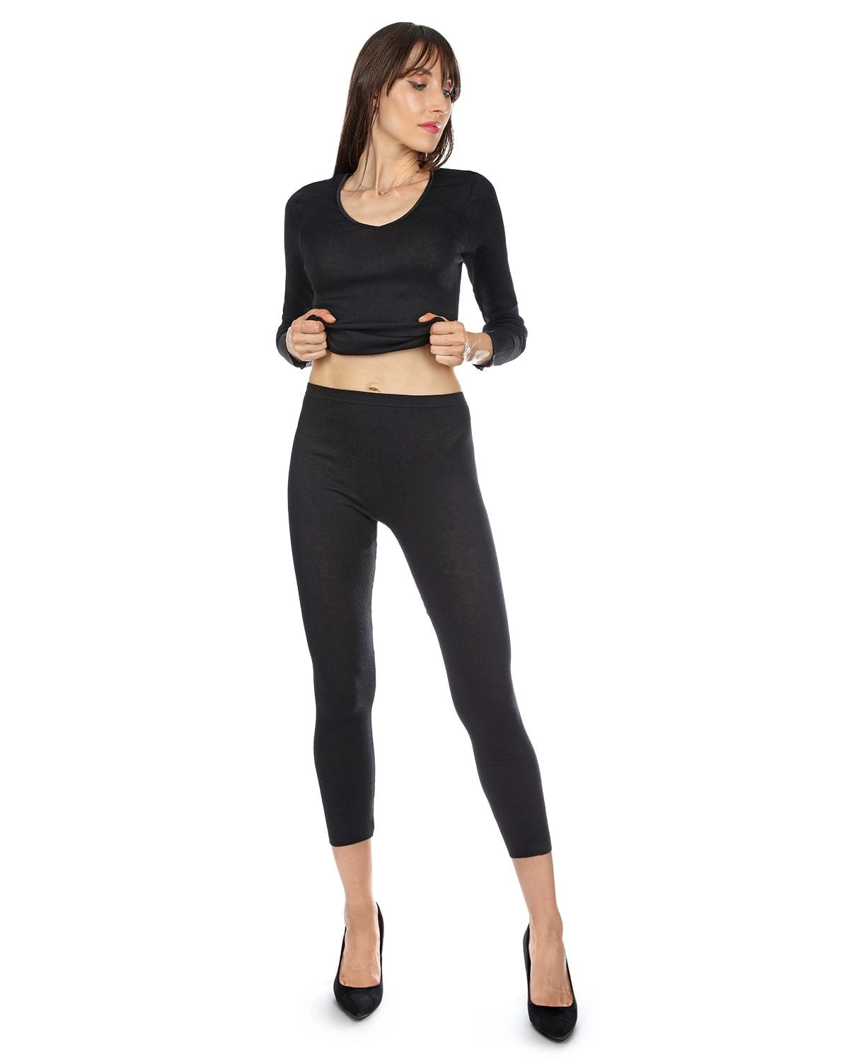 MeMoi Womens Poly Viscose Blend Long Johns