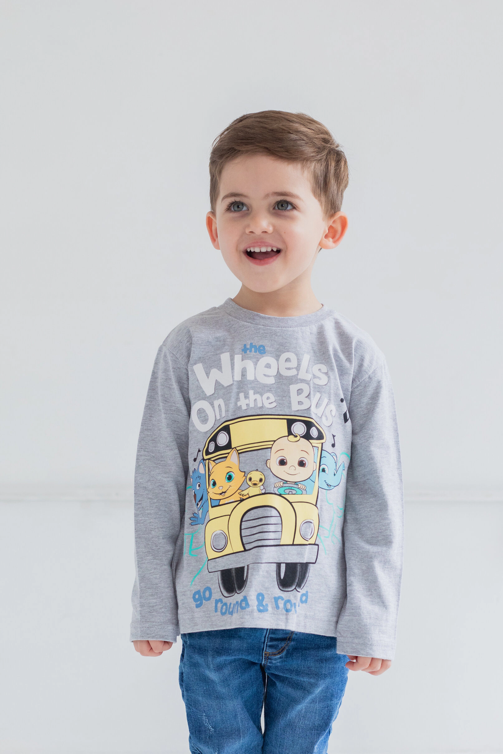 Cocomelon Boys' 2-Pack Long Sleeve T-Shirts