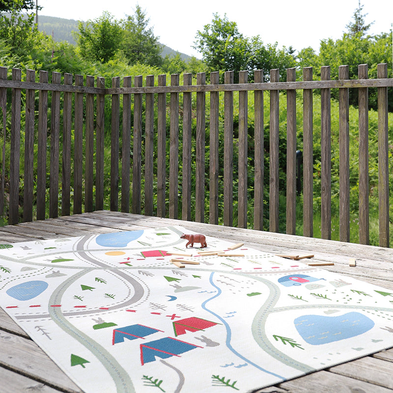 Nattiot Kids Indoor & Outdoor Play Mat Little Camper