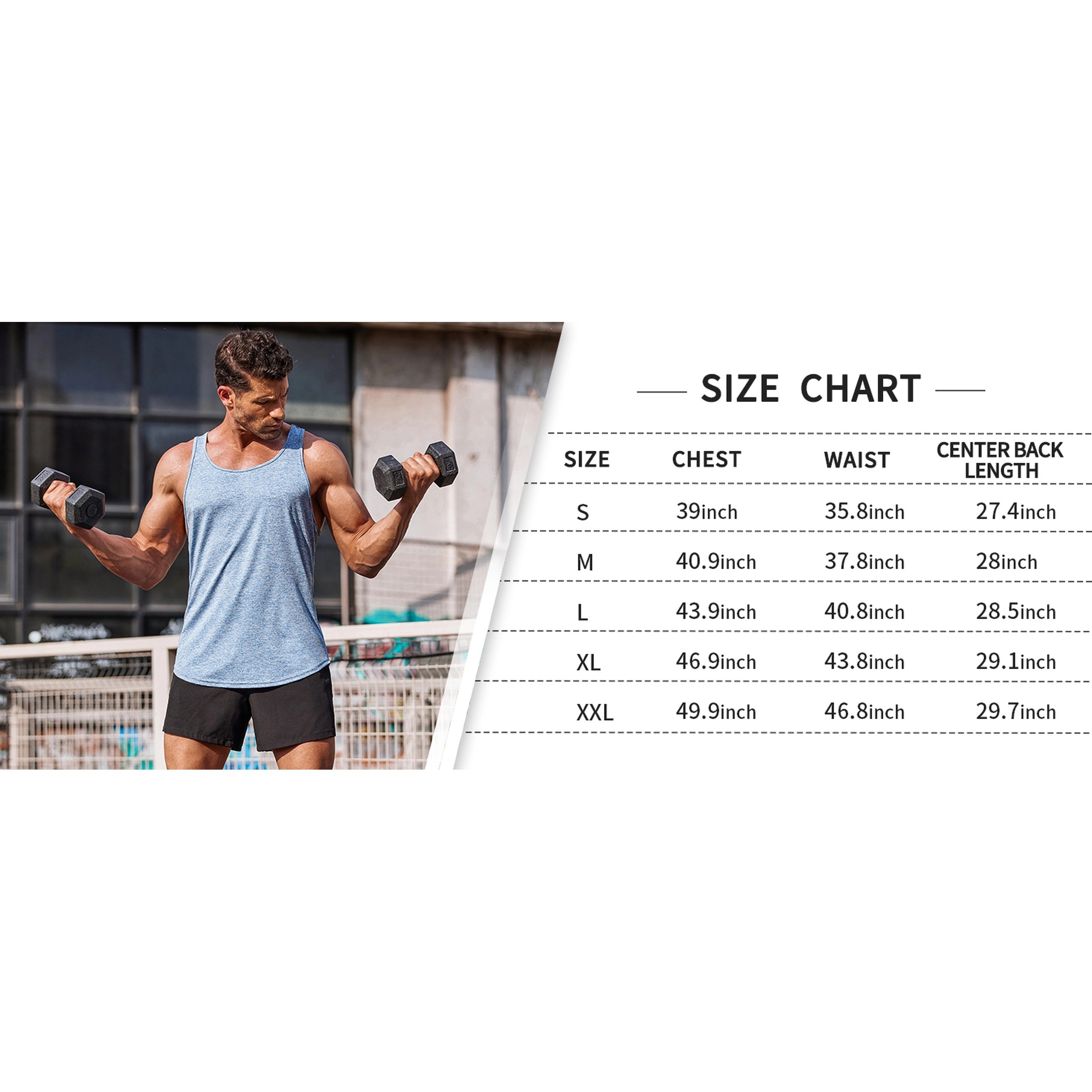 COOFANDY Men's Athletic Fit Scoop Neck Sleeveless Gym Training Tank Tops