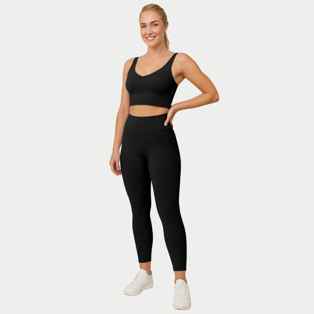 Sol Living Yoga Sports Bra with Removable Chest Pads Top