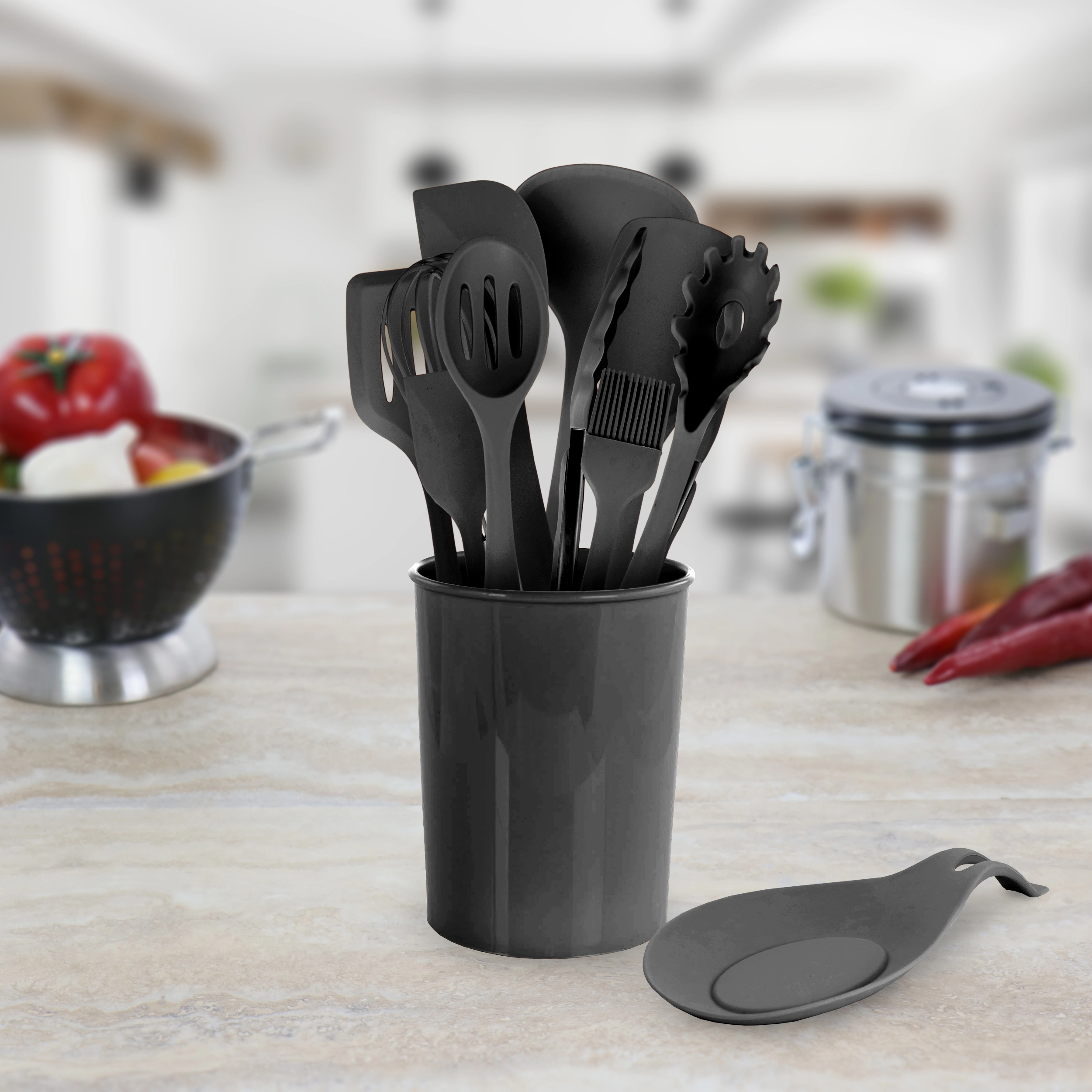 MegaChef Silicone Cooking Utensils, Set of 12