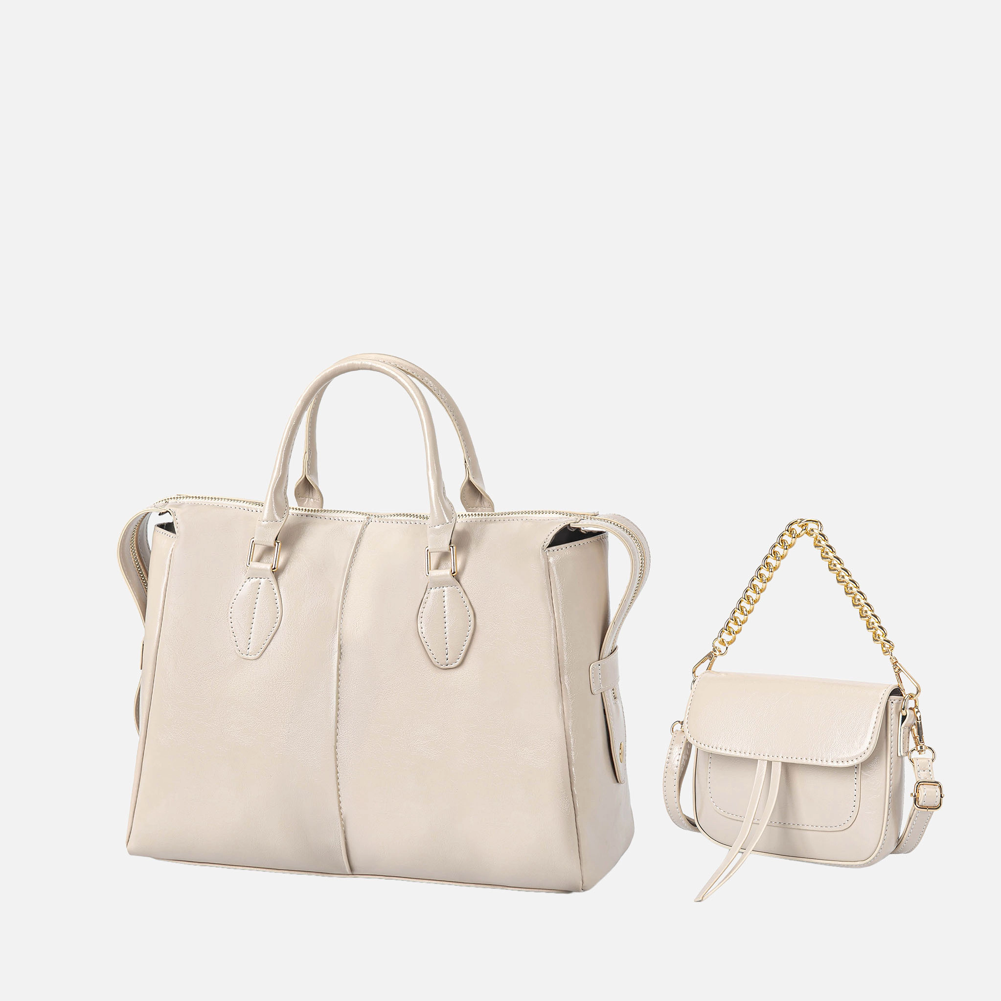 J'OMOR by Mia Yareli Structured Faux-Leather Tote Bag