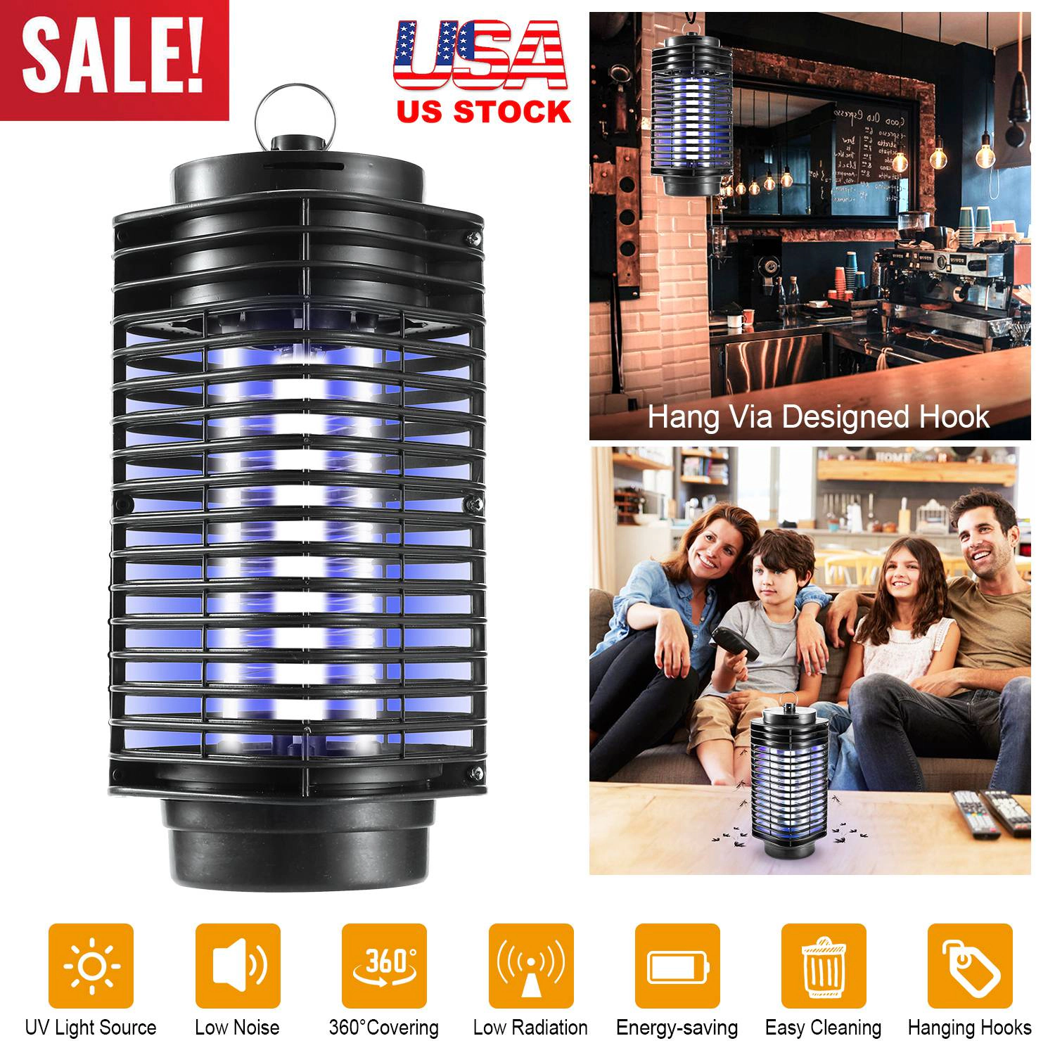 GBruno UV Electric Bug Zapper Insect Killer Lamp