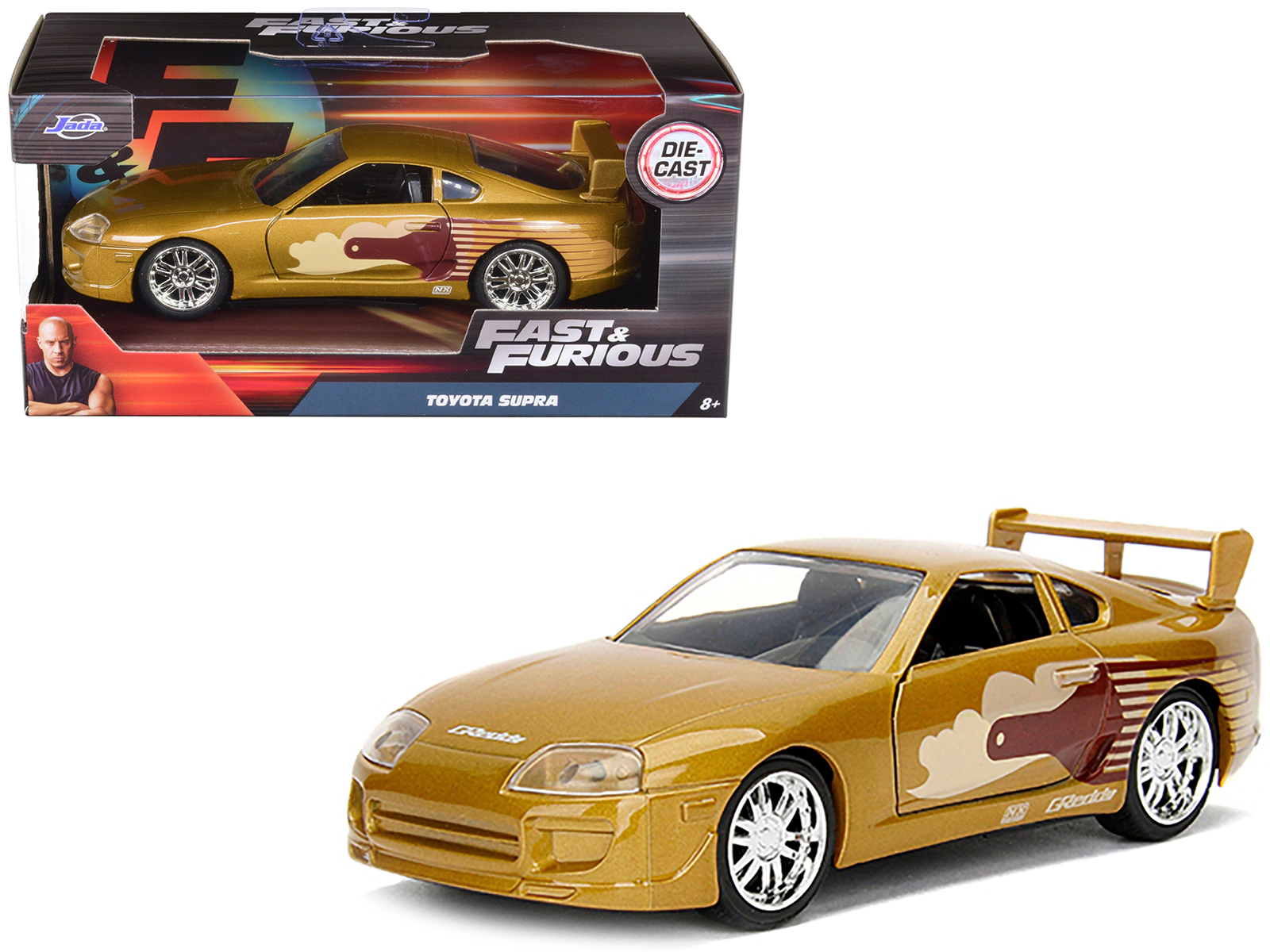 Jada Slap Jack's Toyota Supra Gold "Fast & Furious" Movie 1/32 Diecast Model Car by Jada