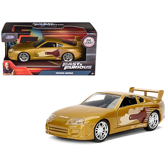Jada Slap Jack'S Toyota Supra Gold "Fast & Furious" Movie 1/32 Diecast Model Car By Jada