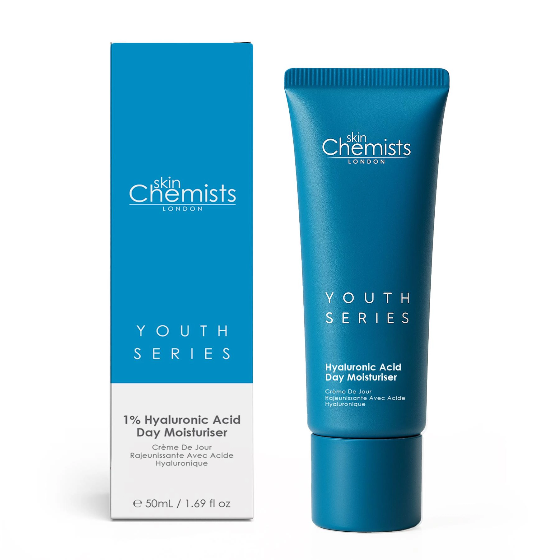 skinChemists Hyaluronic Acid Day Cream 50ml - Hydrating Anti-Aging Moisturizer