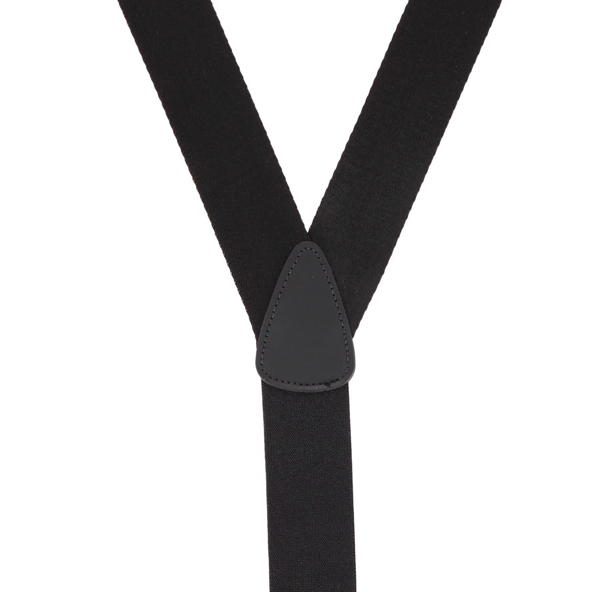 CTM® Men's 1.5 Inch Silky Feel Manhattan Button End Suspenders
