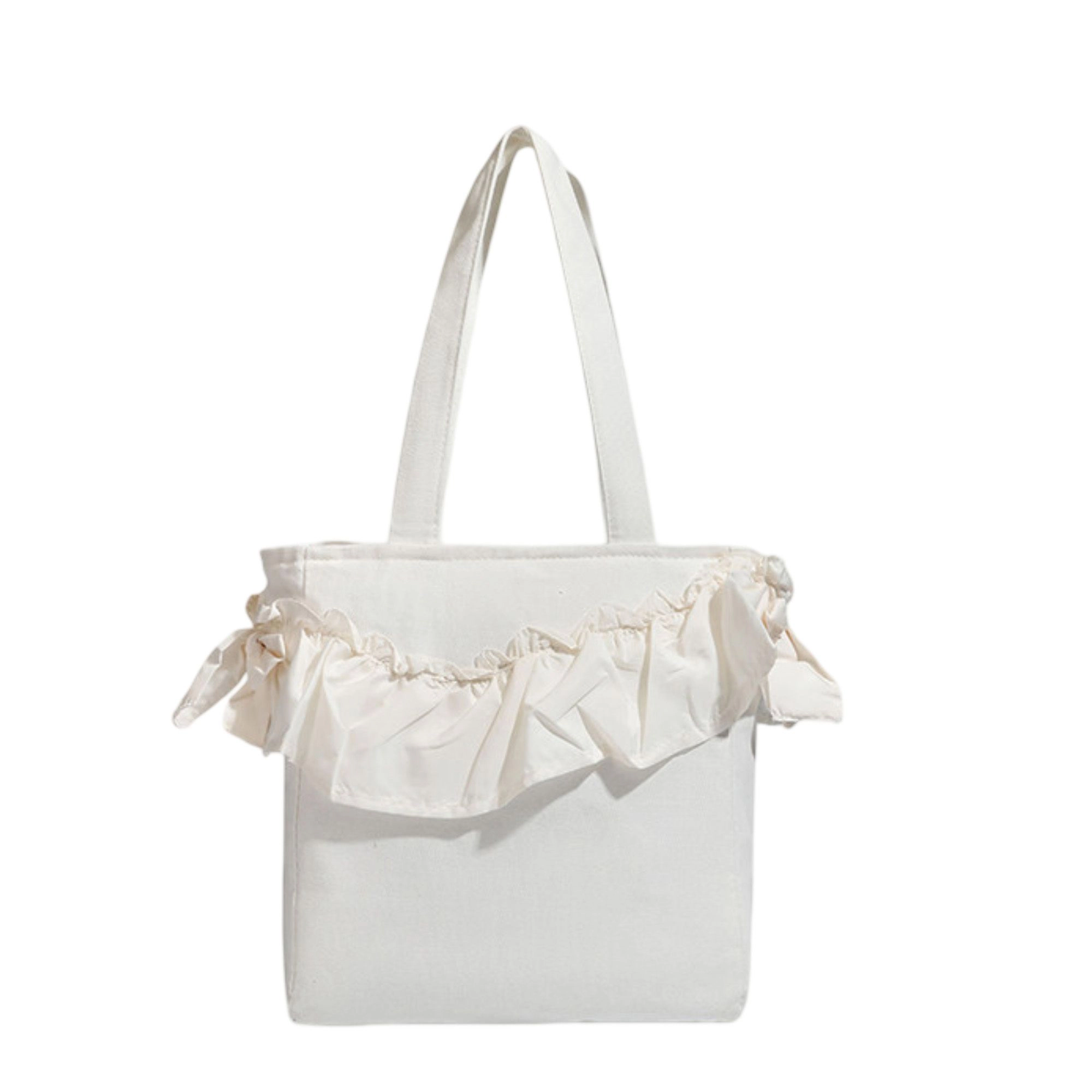 Alilang Women's Ruffle Tote Bag for Women, Large Capacity Shoulder Bag for Work, Travel & Everyday Use