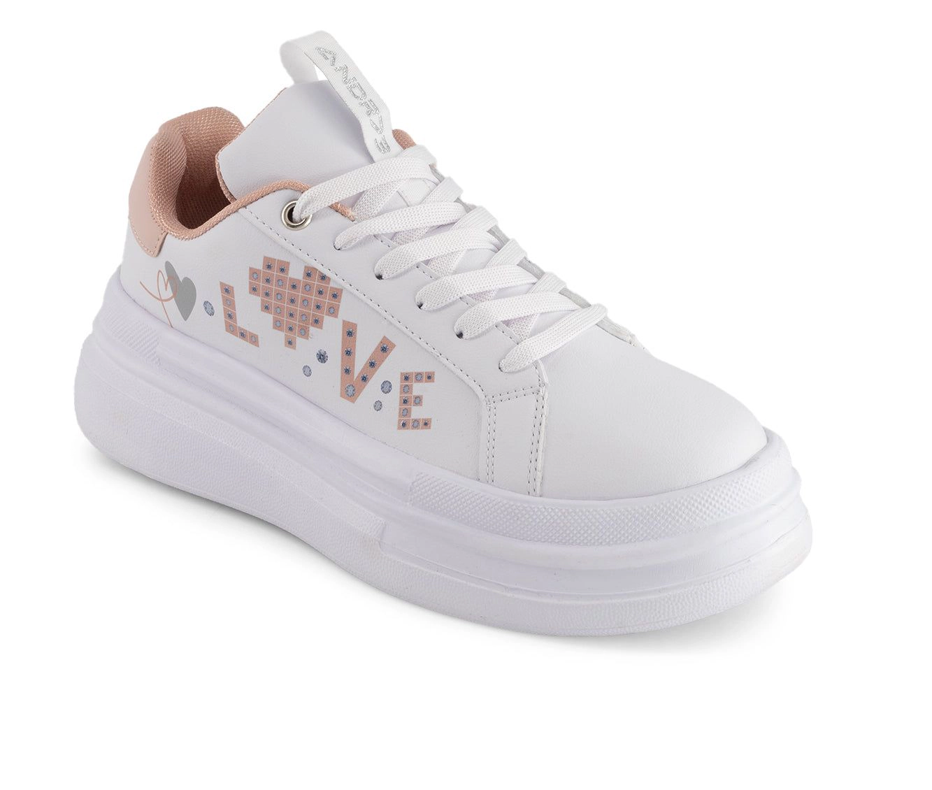 Andrea Womens Platform Sneakers Love