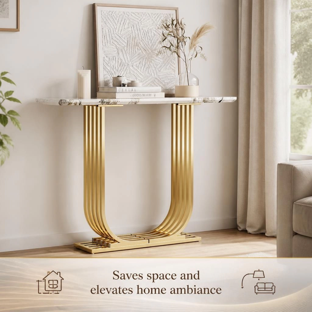 GOODSILO Narrow Long Slim Console Table