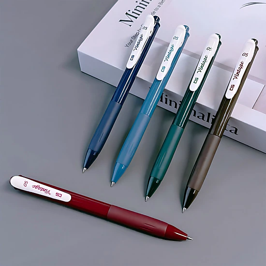 Wrapables Multi-Color Retractable Gel Pens, 0.5mm Fine Point for ...